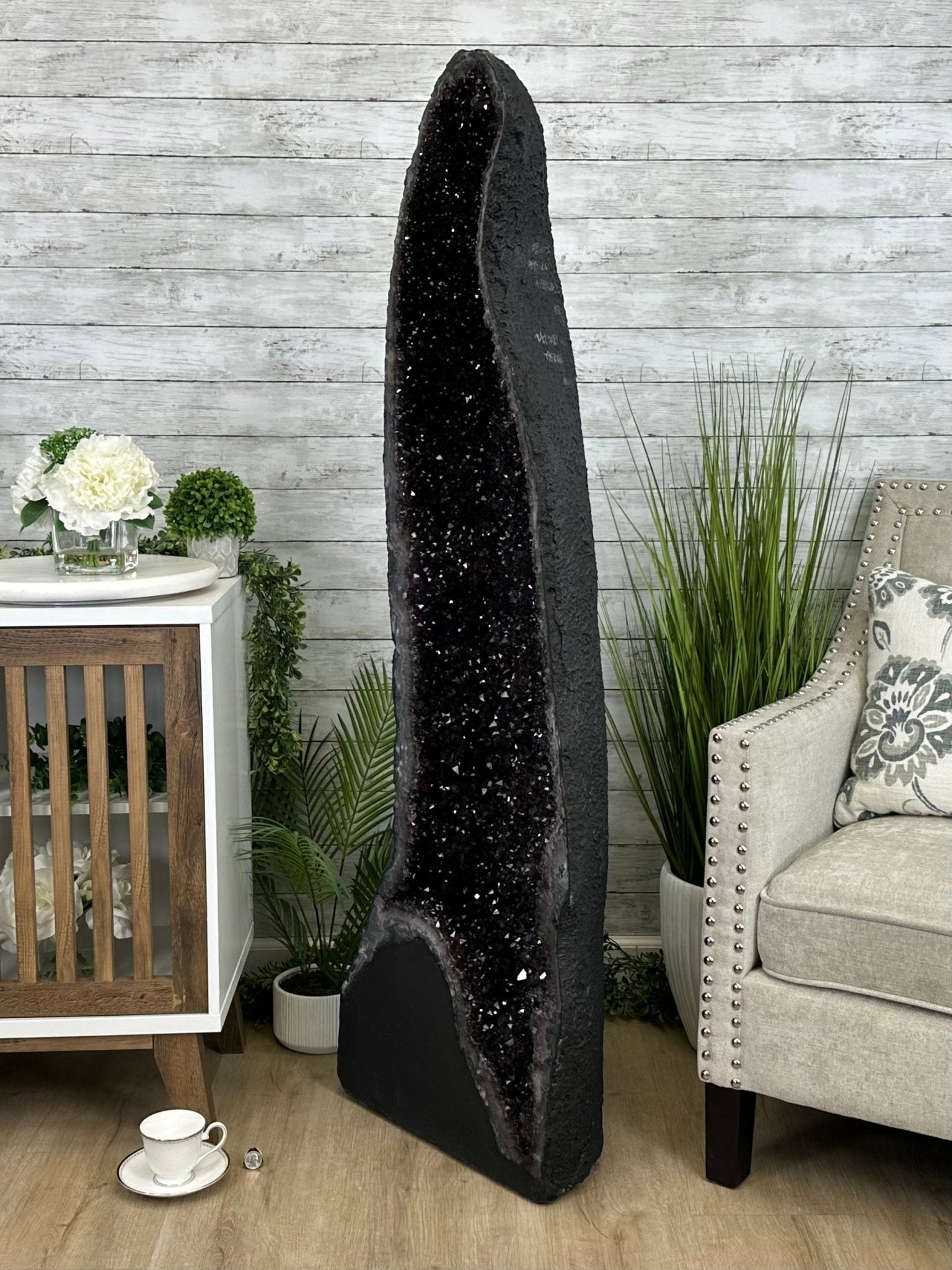 Extra Plus Quality Brazilian Amethyst Cathedral, 287.1 lbs & 59.5" Tall, Model #5601-1228 by Brazil Gems - Brazil GemsBrazil GemsExtra Plus Quality Brazilian Amethyst Cathedral, 287.1 lbs & 59.5" Tall, Model #5601-1228 by Brazil GemsCathedrals5601-1228