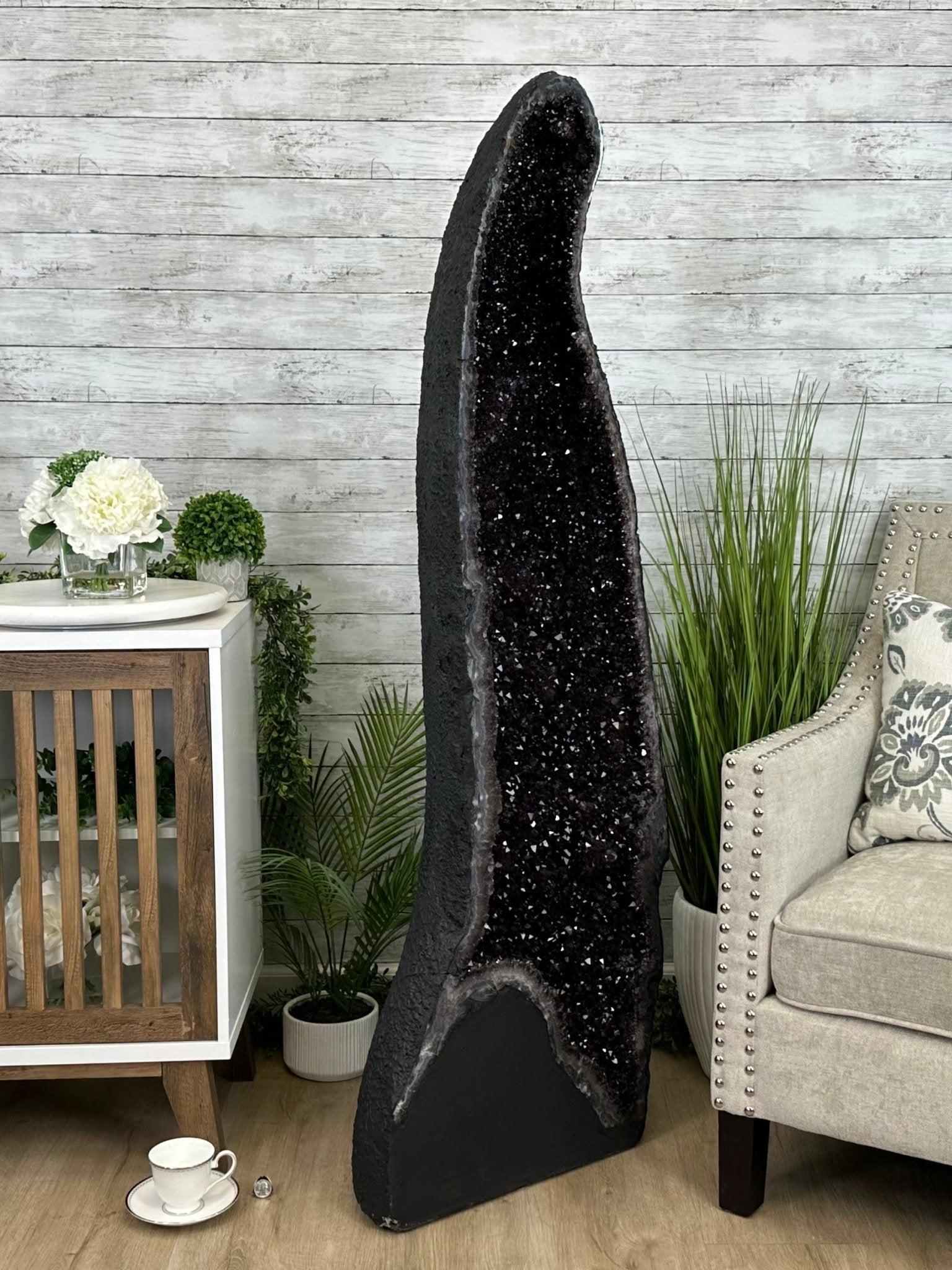 Extra Plus Quality Brazilian Amethyst Cathedral, 287.1 lbs & 59.5" Tall, Model #5601-1228 by Brazil Gems - Brazil GemsBrazil GemsExtra Plus Quality Brazilian Amethyst Cathedral, 287.1 lbs & 59.5" Tall, Model #5601-1228 by Brazil GemsCathedrals5601-1228