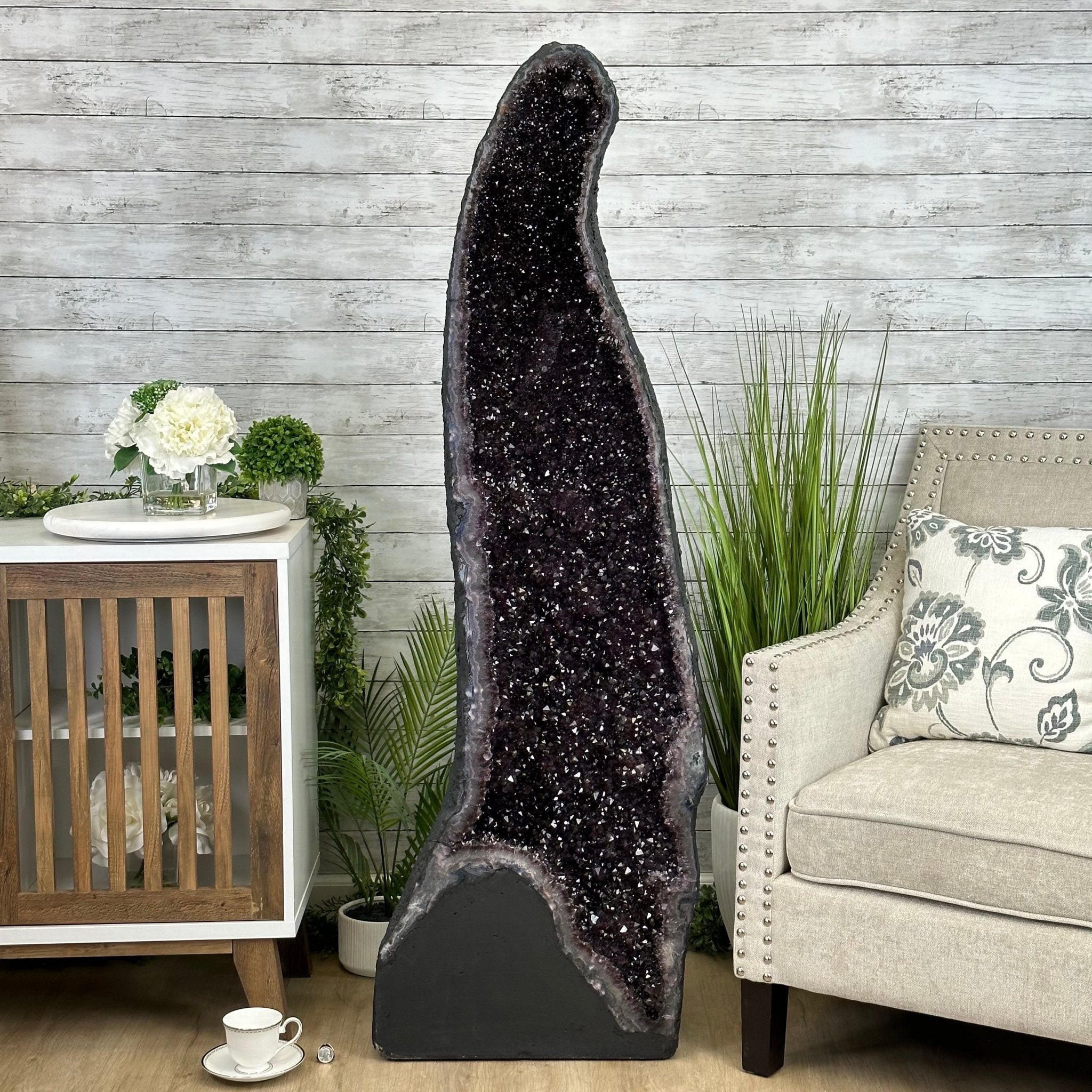 Extra Plus Quality Brazilian Amethyst Cathedral, 287.1 lbs & 59.5" Tall, Model #5601-1228 by Brazil Gems - Brazil GemsBrazil GemsExtra Plus Quality Brazilian Amethyst Cathedral, 287.1 lbs & 59.5" Tall, Model #5601-1228 by Brazil GemsCathedrals5601-1228