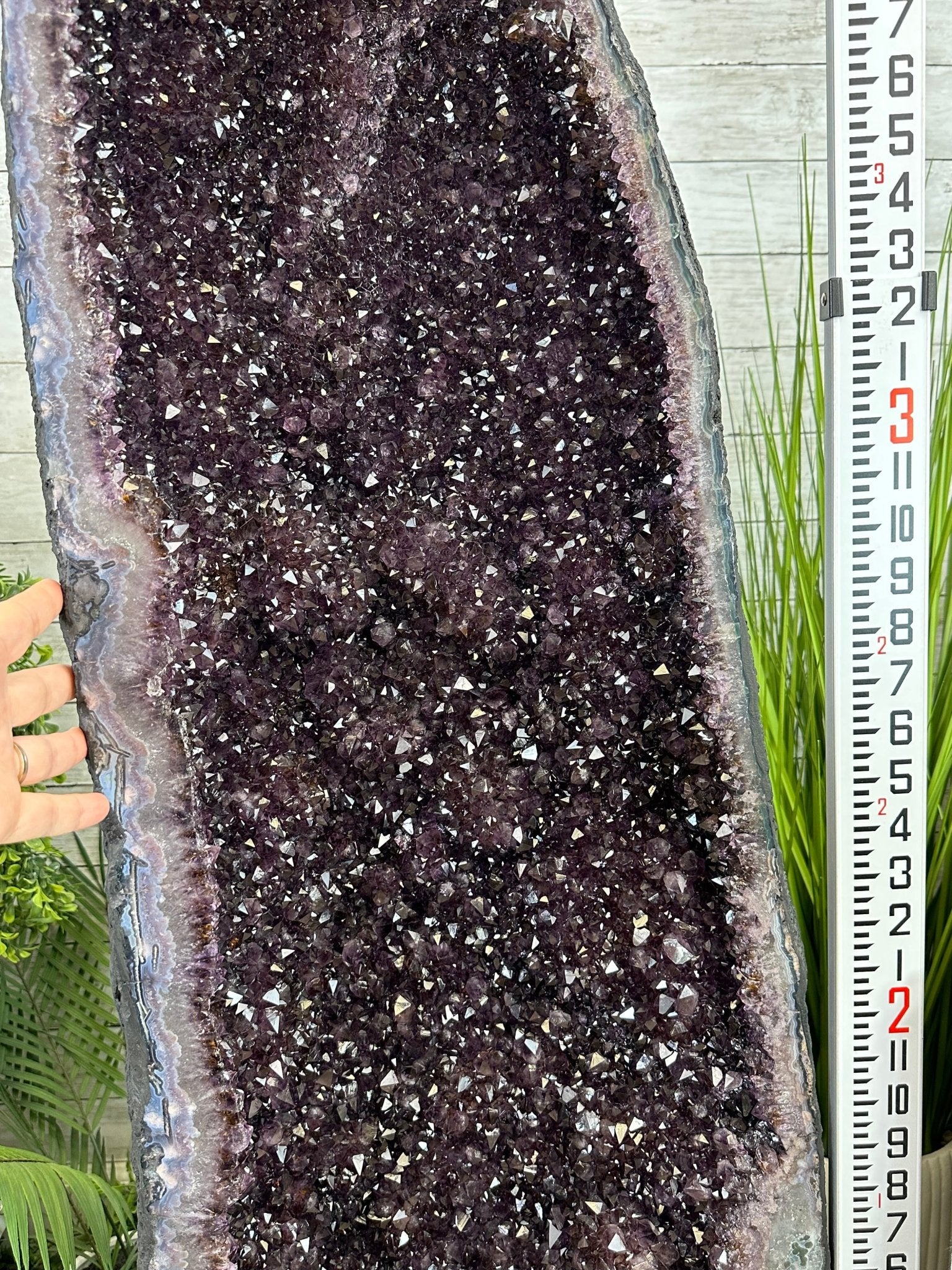 Extra Plus Quality Brazilian Amethyst Cathedral, 287.1 lbs & 59.5" Tall, Model #5601-1228 by Brazil Gems - Brazil GemsBrazil GemsExtra Plus Quality Brazilian Amethyst Cathedral, 287.1 lbs & 59.5" Tall, Model #5601-1228 by Brazil GemsCathedrals5601-1228