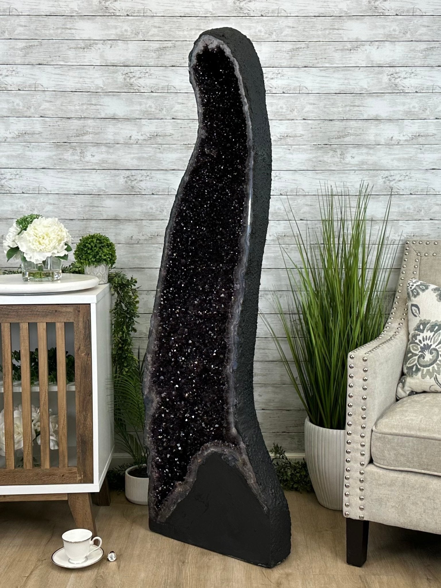 Extra Plus Quality Brazilian Amethyst Cathedral, 291.5 lbs & 61.5" Tall, Model #5601-1229 by Brazil Gems - Brazil GemsBrazil GemsExtra Plus Quality Brazilian Amethyst Cathedral, 291.5 lbs & 61.5" Tall, Model #5601-1229 by Brazil GemsCathedrals5601-1229