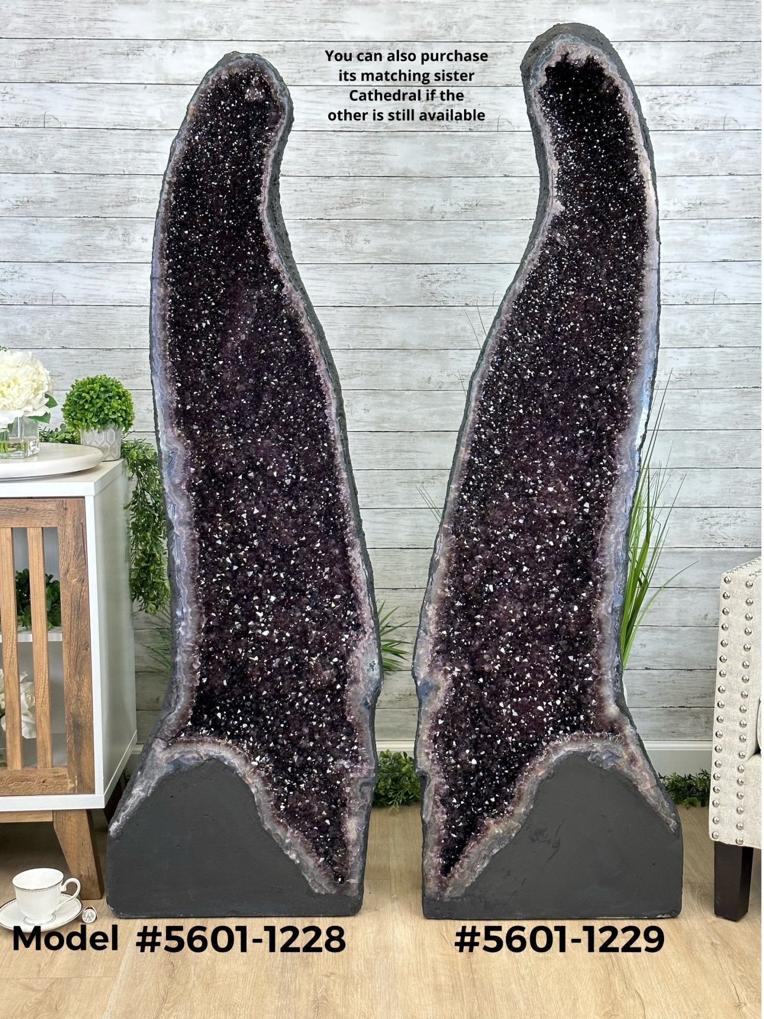 Extra Plus Quality Brazilian Amethyst Cathedral, 291.5 lbs & 61.5" Tall, Model #5601-1229 by Brazil Gems - Brazil GemsBrazil GemsExtra Plus Quality Brazilian Amethyst Cathedral, 291.5 lbs & 61.5" Tall, Model #5601-1229 by Brazil GemsCathedrals5601-1229