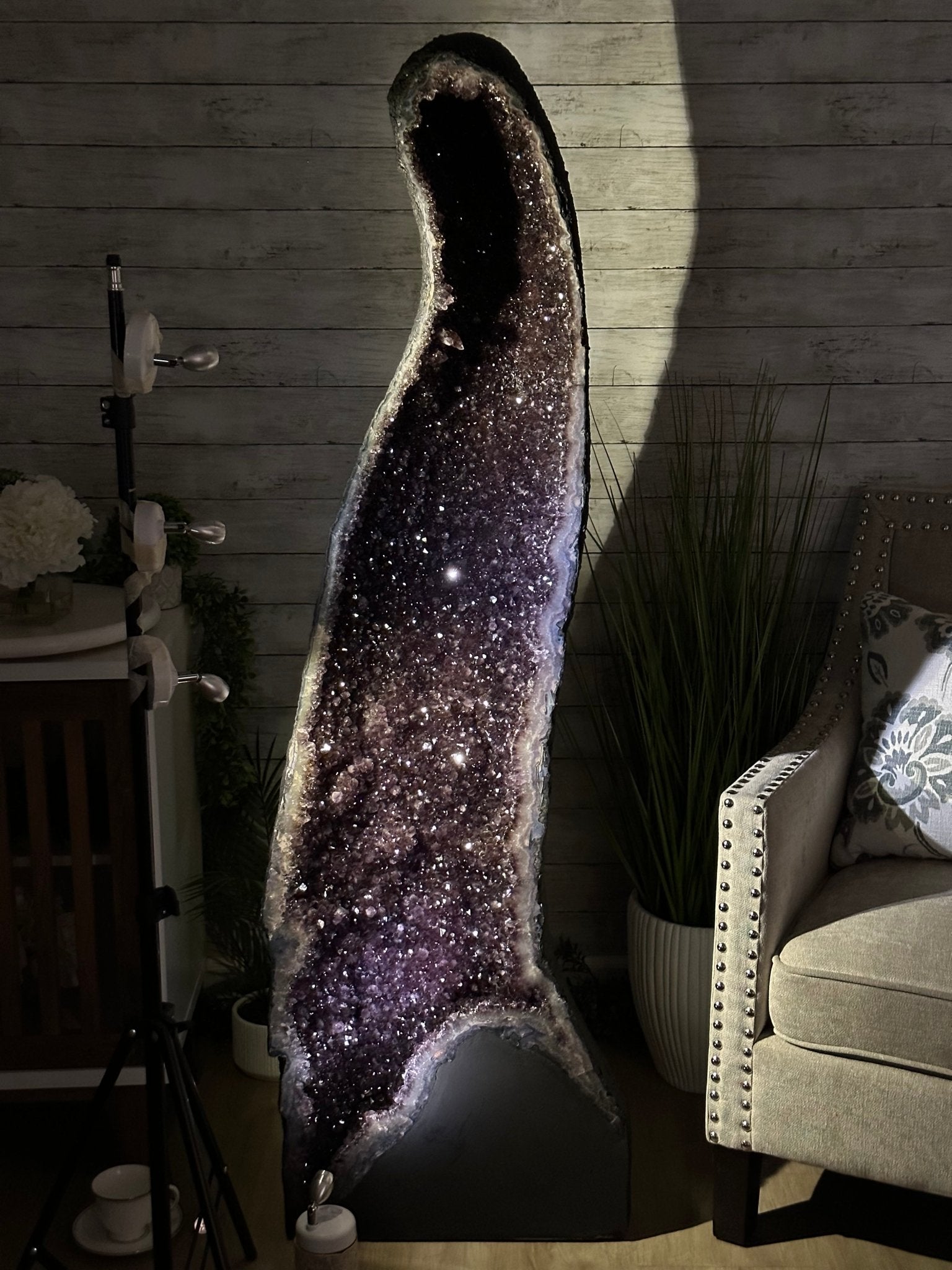 Extra Plus Quality Brazilian Amethyst Cathedral, 291.5 lbs & 61.5" Tall, Model #5601-1229 by Brazil Gems - Brazil GemsBrazil GemsExtra Plus Quality Brazilian Amethyst Cathedral, 291.5 lbs & 61.5" Tall, Model #5601-1229 by Brazil GemsCathedrals5601-1229