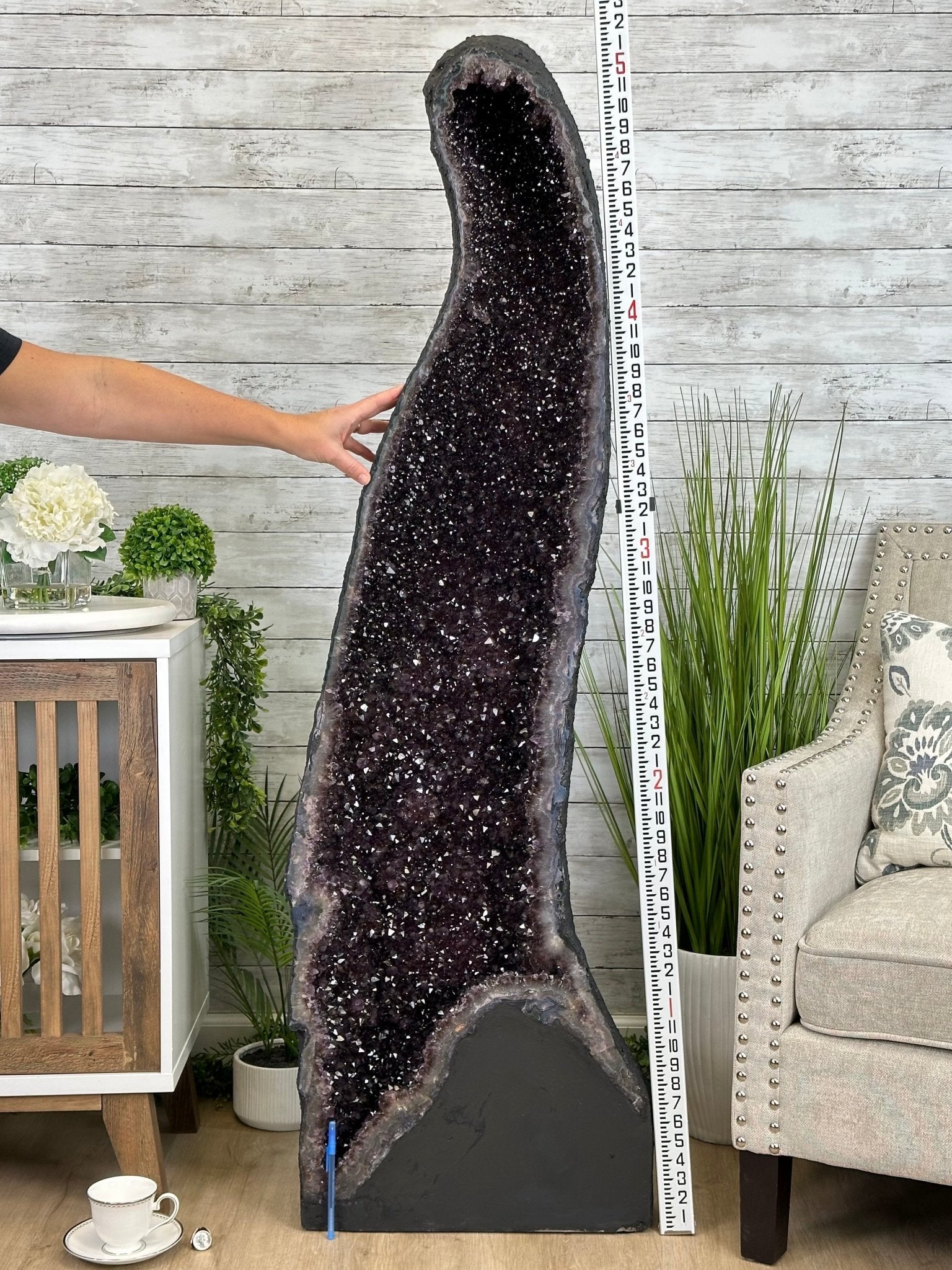 Extra Plus Quality Brazilian Amethyst Cathedral, 291.5 lbs & 61.5" Tall, Model #5601-1229 by Brazil Gems - Brazil GemsBrazil GemsExtra Plus Quality Brazilian Amethyst Cathedral, 291.5 lbs & 61.5" Tall, Model #5601-1229 by Brazil GemsCathedrals5601-1229
