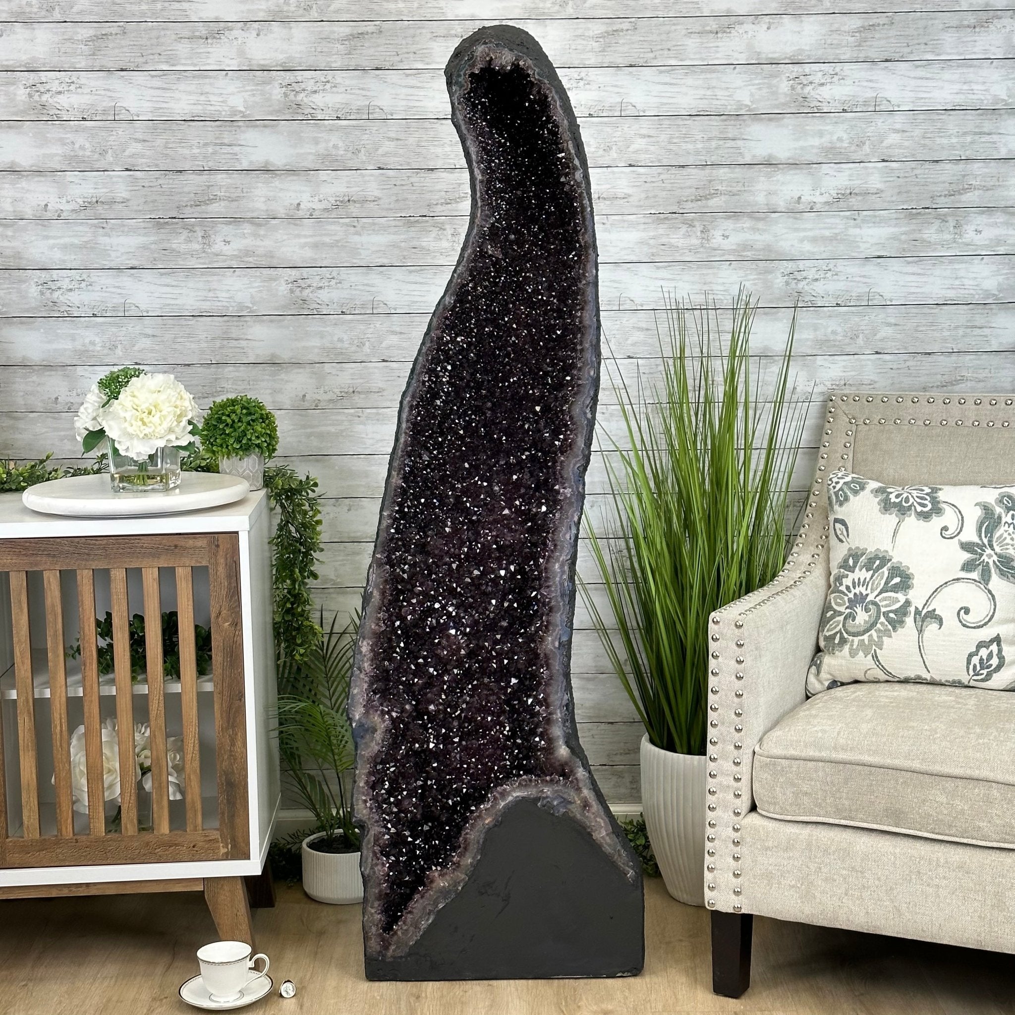 Extra Plus Quality Brazilian Amethyst Cathedral, 291.5 lbs & 61.5" Tall, Model #5601-1229 by Brazil Gems - Brazil GemsBrazil GemsExtra Plus Quality Brazilian Amethyst Cathedral, 291.5 lbs & 61.5" Tall, Model #5601-1229 by Brazil GemsCathedrals5601-1229