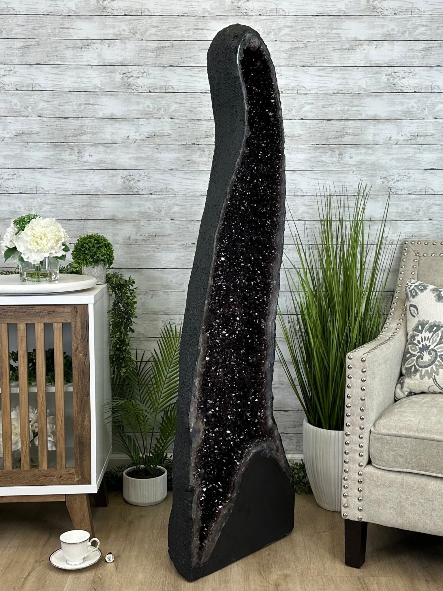Extra Plus Quality Brazilian Amethyst Cathedral, 291.5 lbs & 61.5" Tall, Model #5601-1229 by Brazil Gems - Brazil GemsBrazil GemsExtra Plus Quality Brazilian Amethyst Cathedral, 291.5 lbs & 61.5" Tall, Model #5601-1229 by Brazil GemsCathedrals5601-1229