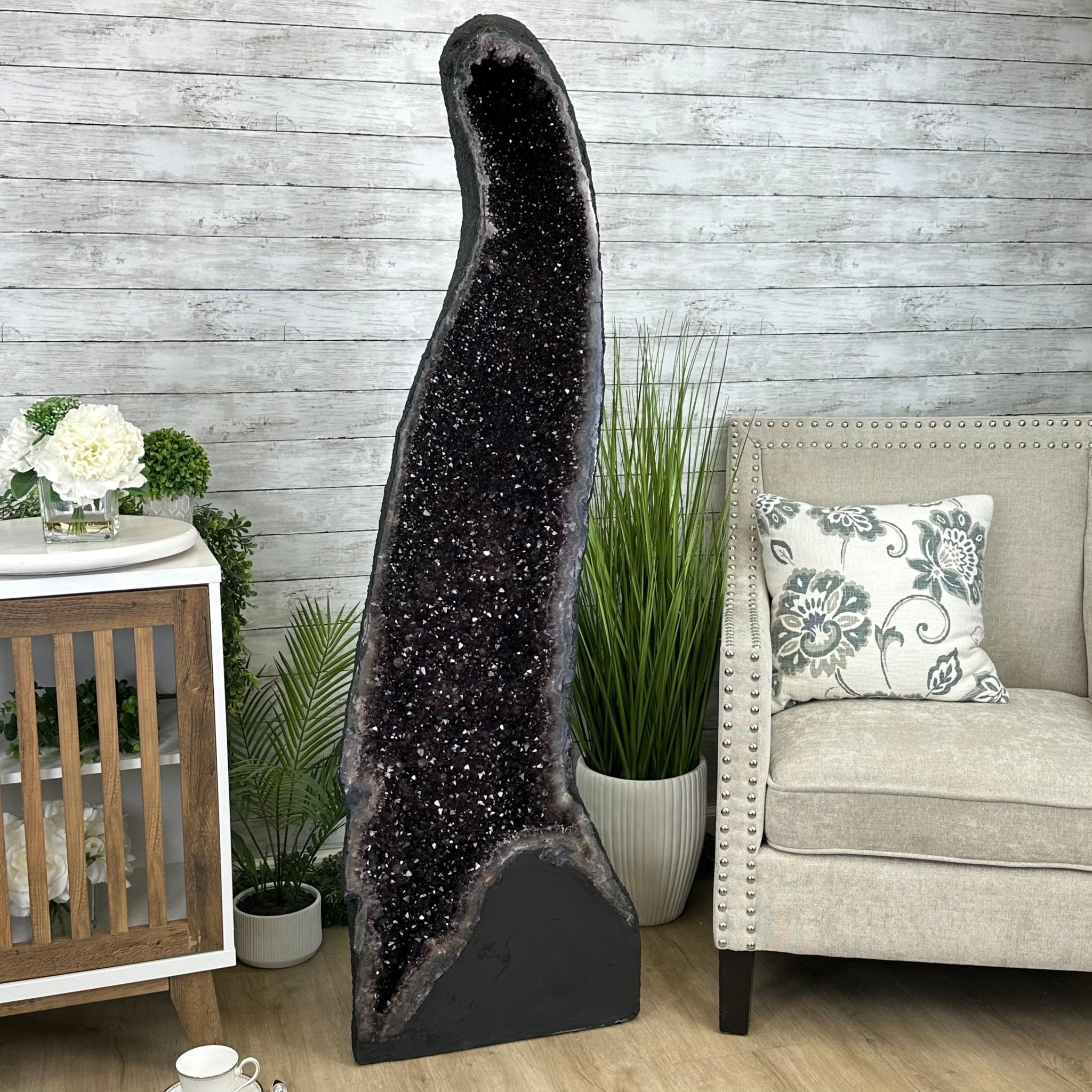 Extra Plus Quality Brazilian Amethyst Cathedral, 291.5 lbs & 61.5" Tall, Model #5601-1229 by Brazil Gems - Brazil GemsBrazil GemsExtra Plus Quality Brazilian Amethyst Cathedral, 291.5 lbs & 61.5" Tall, Model #5601-1229 by Brazil GemsCathedrals5601-1229