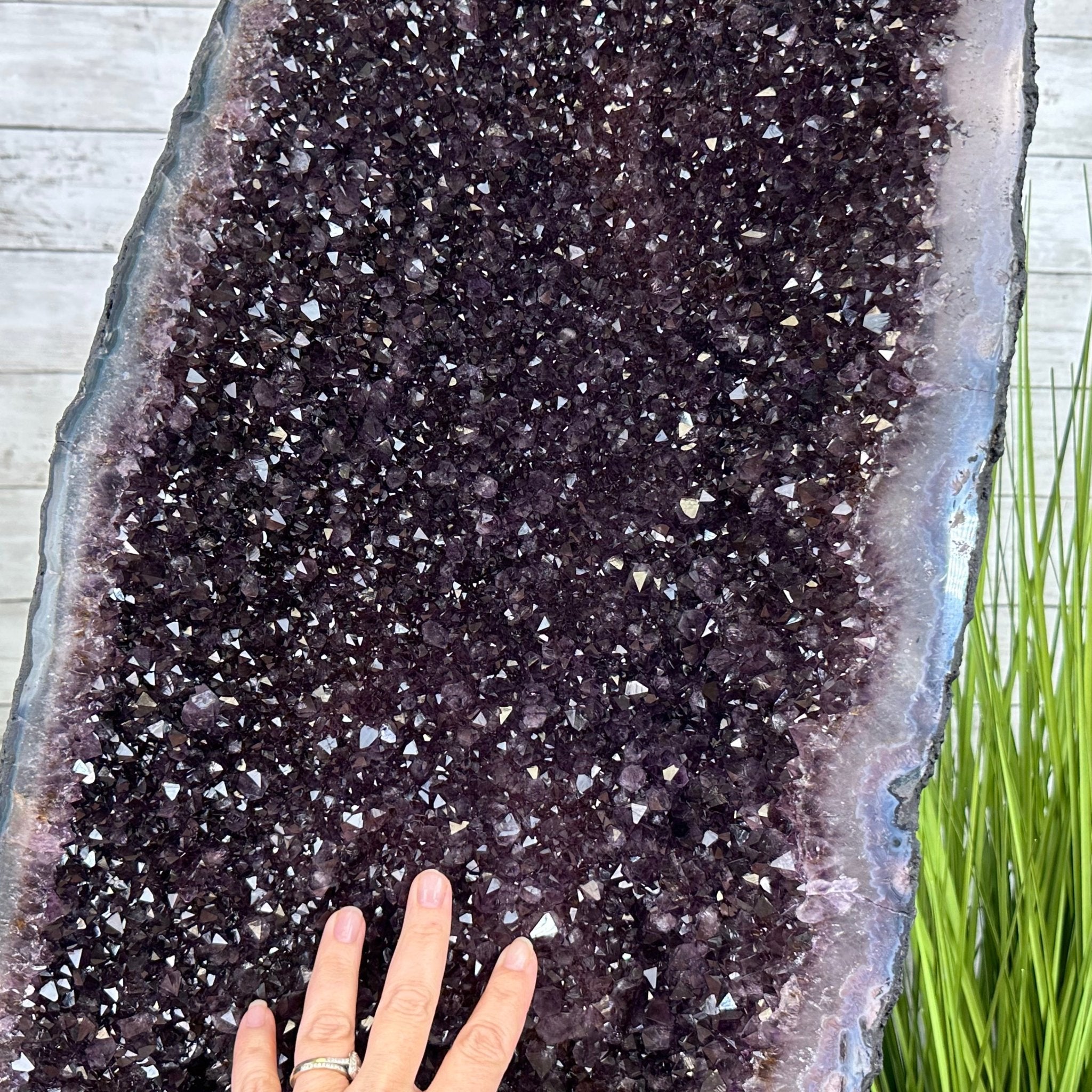 Extra Plus Quality Brazilian Amethyst Cathedral, 291.5 lbs & 61.5" Tall, Model #5601-1229 by Brazil Gems - Brazil GemsBrazil GemsExtra Plus Quality Brazilian Amethyst Cathedral, 291.5 lbs & 61.5" Tall, Model #5601-1229 by Brazil GemsCathedrals5601-1229