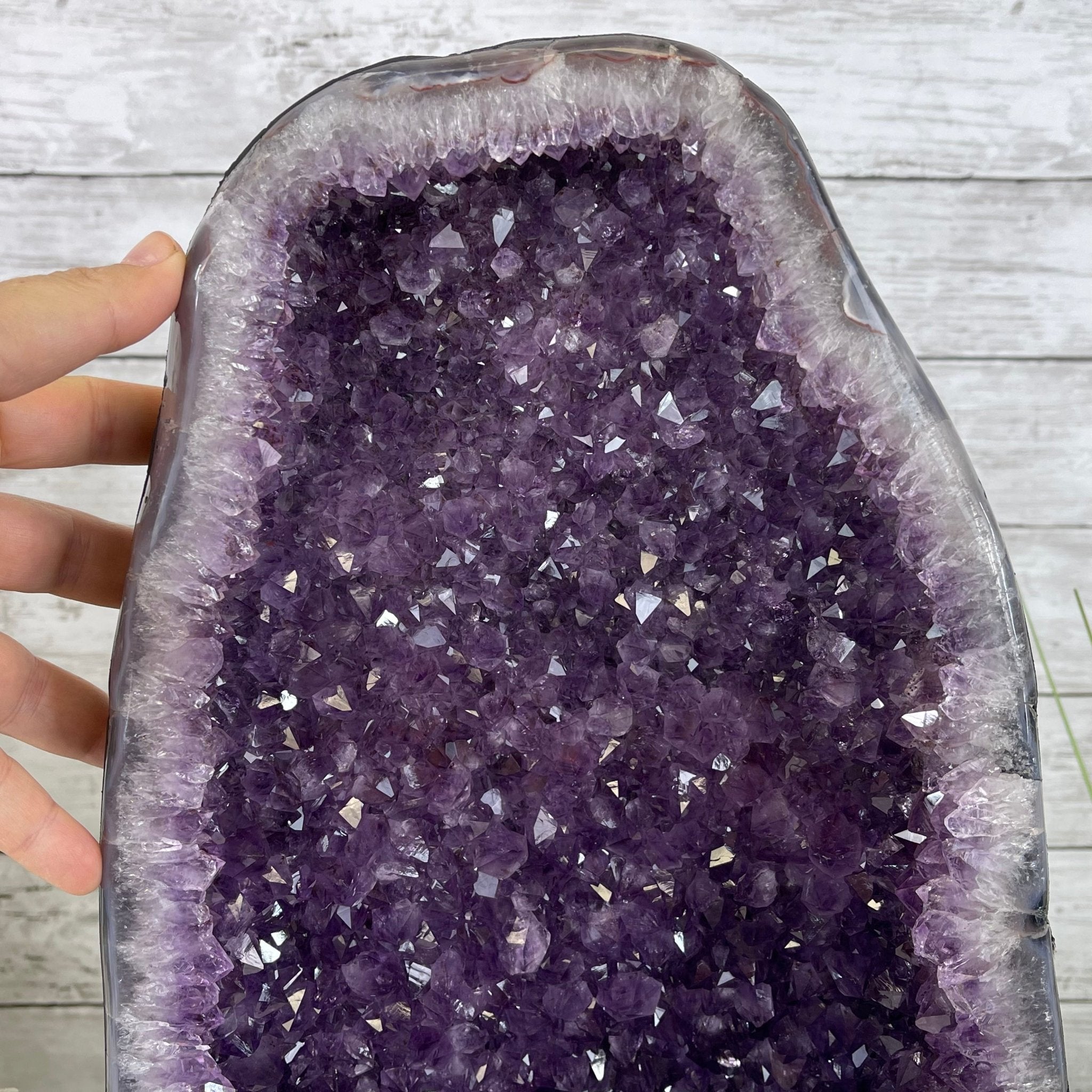 Extra Plus Quality Brazilian Amethyst Cathedral, 35.1 lbs & 17" Tall #5601-1042 by Brazil Gems - Brazil GemsBrazil GemsExtra Plus Quality Brazilian Amethyst Cathedral, 35.1 lbs & 17" Tall #5601-1042 by Brazil GemsCathedrals5601-1042