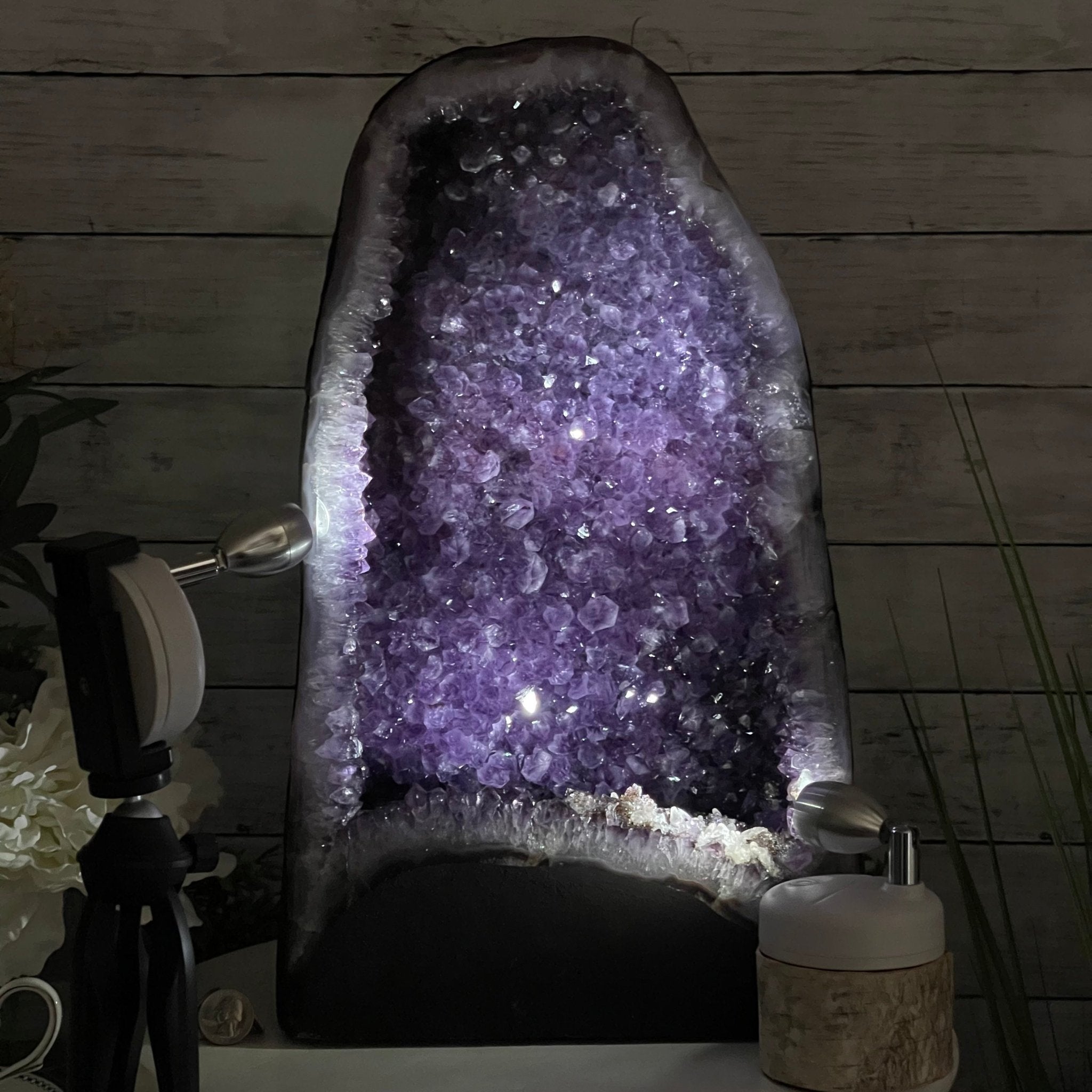 Extra Plus Quality Brazilian Amethyst Cathedral, 35.1 lbs & 17" Tall #5601-1042 by Brazil Gems - Brazil GemsBrazil GemsExtra Plus Quality Brazilian Amethyst Cathedral, 35.1 lbs & 17" Tall #5601-1042 by Brazil GemsCathedrals5601-1042
