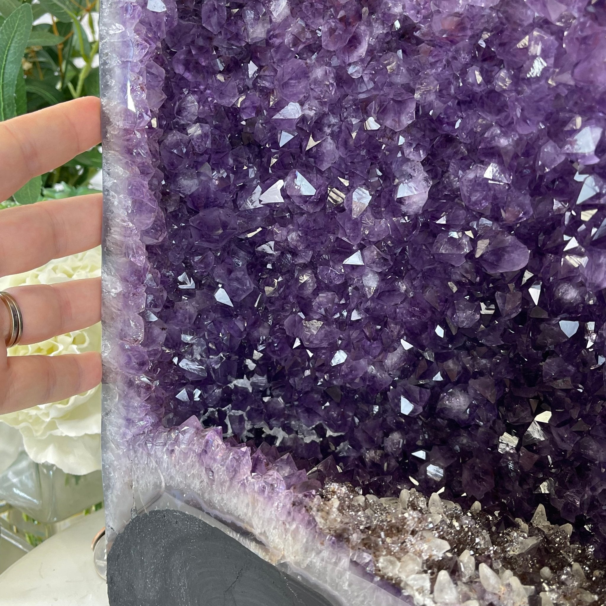 Extra Plus Quality Brazilian Amethyst Cathedral, 35.1 lbs & 17" Tall #5601-1042 by Brazil Gems - Brazil GemsBrazil GemsExtra Plus Quality Brazilian Amethyst Cathedral, 35.1 lbs & 17" Tall #5601-1042 by Brazil GemsCathedrals5601-1042