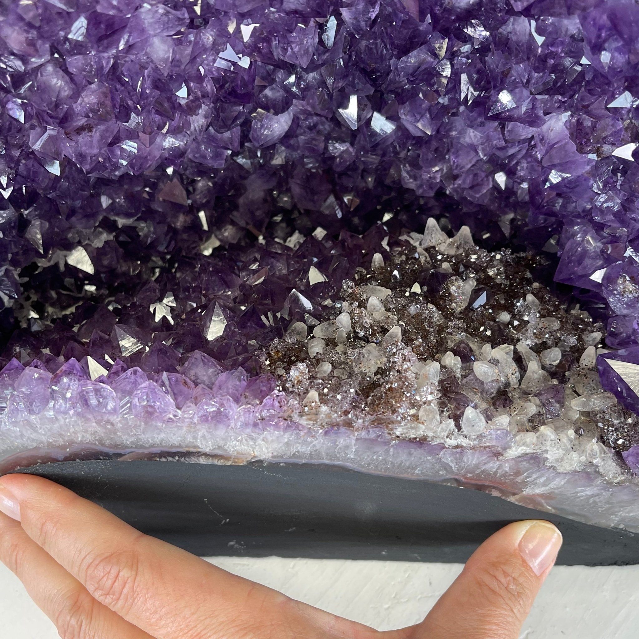 Extra Plus Quality Brazilian Amethyst Cathedral, 35.1 lbs & 17" Tall #5601-1042 by Brazil Gems - Brazil GemsBrazil GemsExtra Plus Quality Brazilian Amethyst Cathedral, 35.1 lbs & 17" Tall #5601-1042 by Brazil GemsCathedrals5601-1042