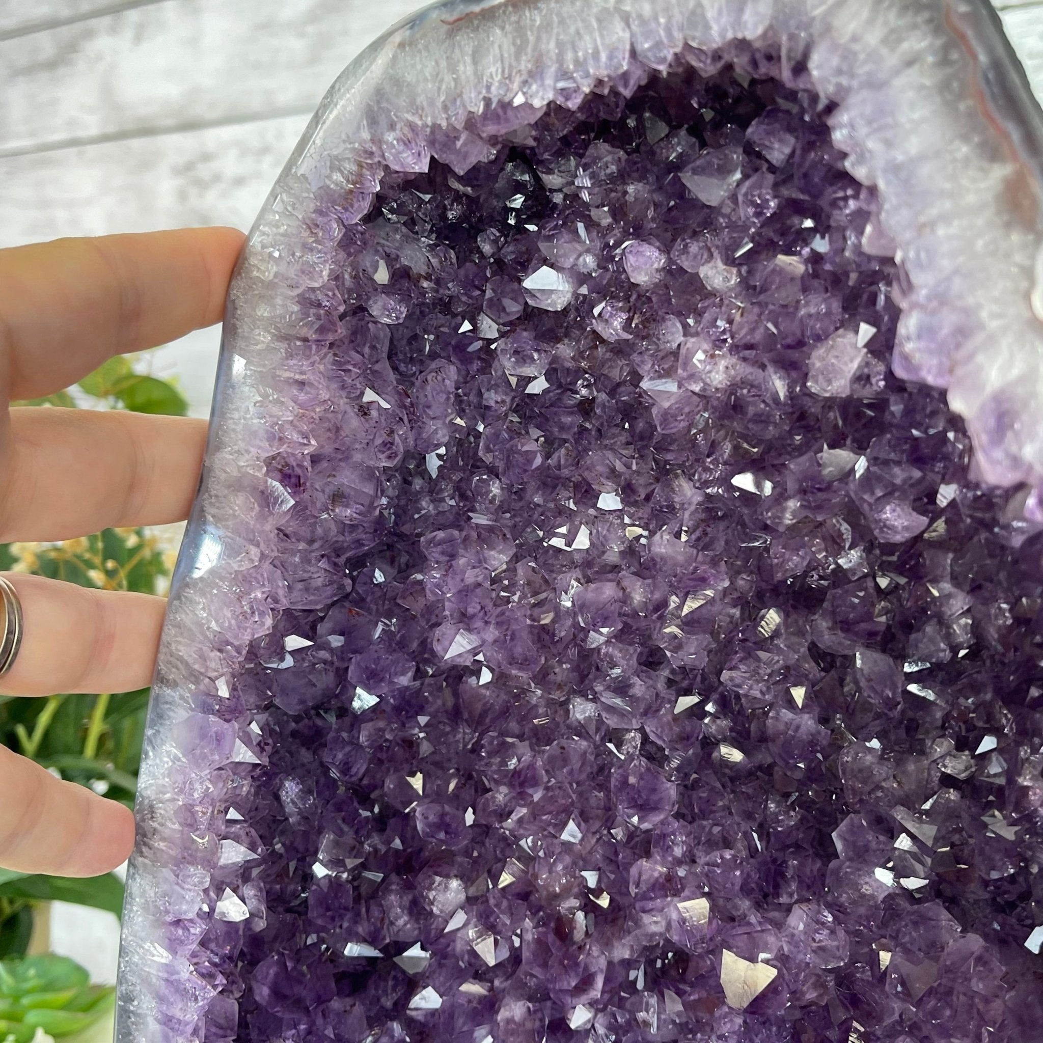 Extra Plus Quality Brazilian Amethyst Cathedral, 35.1 lbs & 17" Tall #5601-1042 by Brazil Gems - Brazil GemsBrazil GemsExtra Plus Quality Brazilian Amethyst Cathedral, 35.1 lbs & 17" Tall #5601-1042 by Brazil GemsCathedrals5601-1042