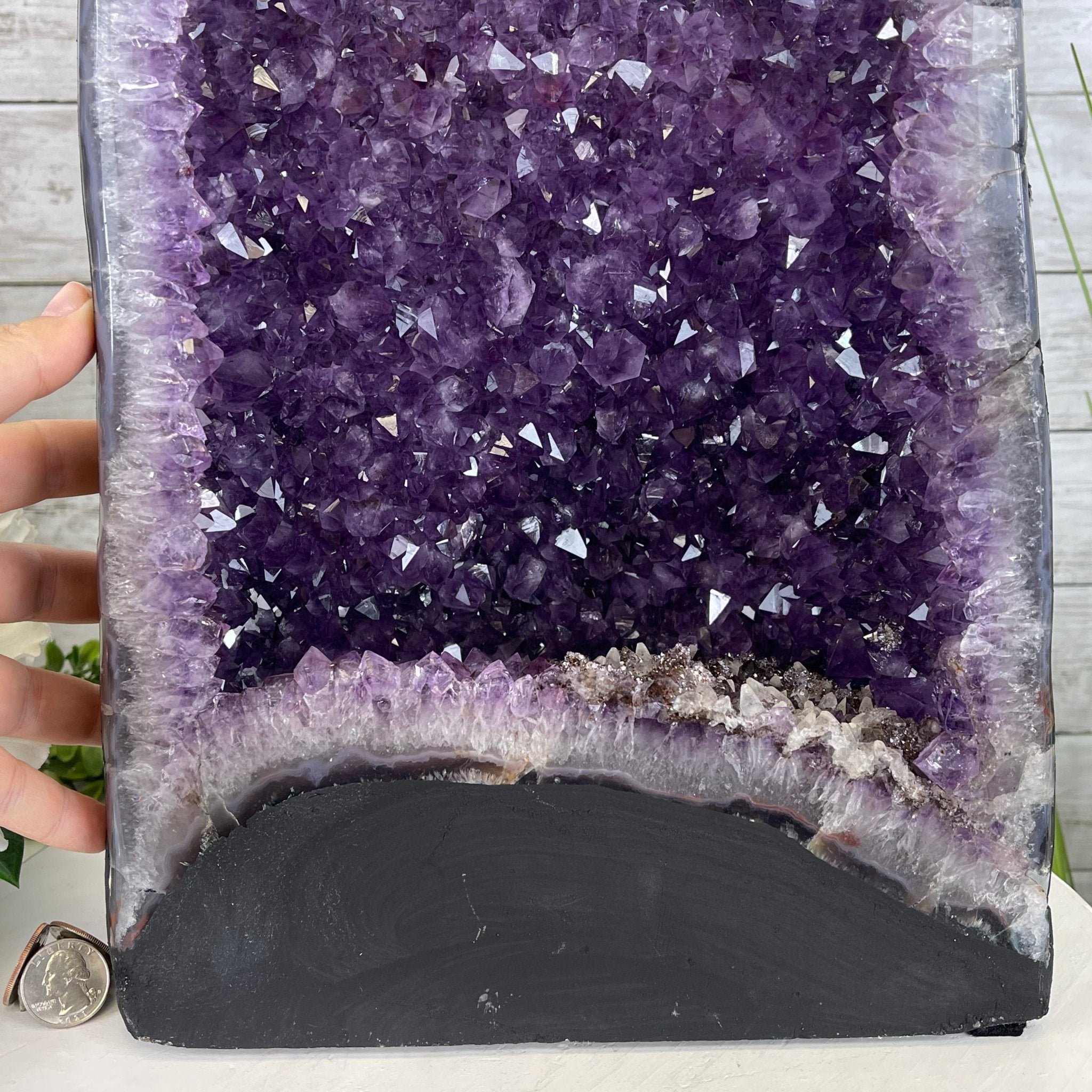 Extra Plus Quality Brazilian Amethyst Cathedral, 35.1 lbs & 17" Tall #5601-1042 by Brazil Gems - Brazil GemsBrazil GemsExtra Plus Quality Brazilian Amethyst Cathedral, 35.1 lbs & 17" Tall #5601-1042 by Brazil GemsCathedrals5601-1042