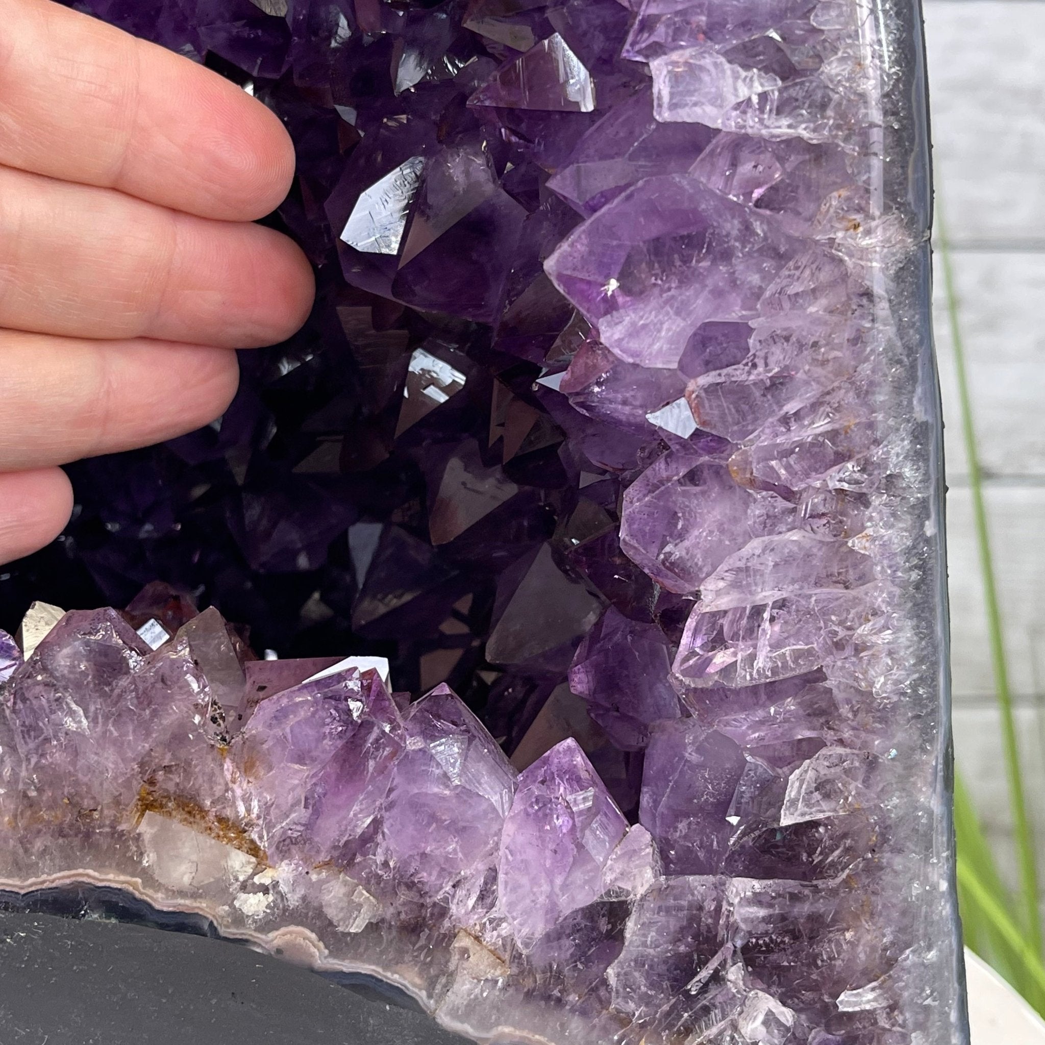 Extra Plus Quality Brazilian Amethyst Cathedral, 36.1 lbs & 14.25" Tall #5601-1043 by Brazil Gems - Brazil GemsBrazil GemsExtra Plus Quality Brazilian Amethyst Cathedral, 36.1 lbs & 14.25" Tall #5601-1043 by Brazil GemsCathedrals5601-1043