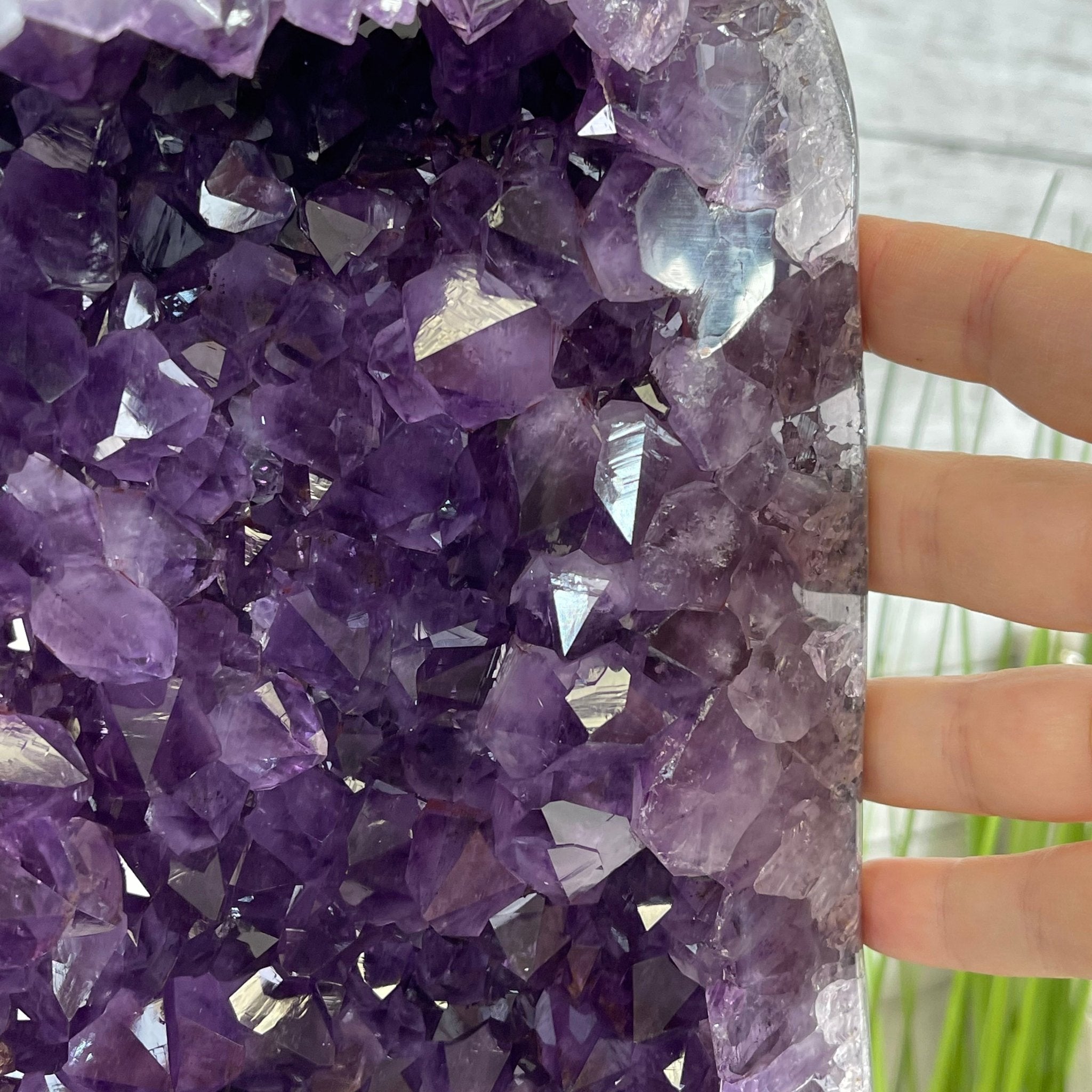 Extra Plus Quality Brazilian Amethyst Cathedral, 36.1 lbs & 14.25" Tall #5601-1043 by Brazil Gems - Brazil GemsBrazil GemsExtra Plus Quality Brazilian Amethyst Cathedral, 36.1 lbs & 14.25" Tall #5601-1043 by Brazil GemsCathedrals5601-1043