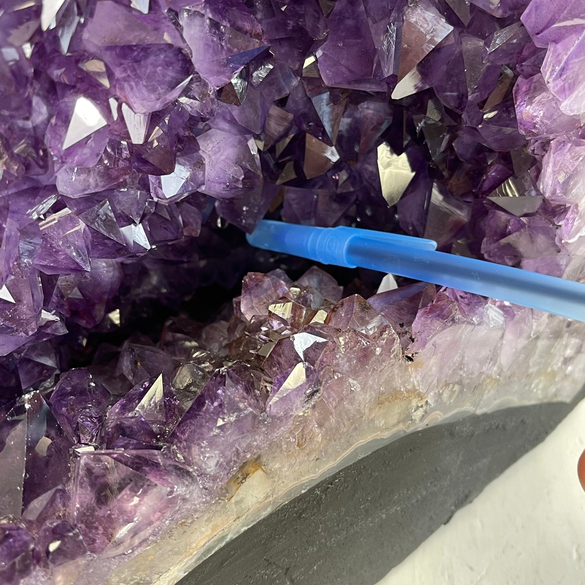 Extra Plus Quality Brazilian Amethyst Cathedral, 36.1 lbs & 14.25" Tall #5601-1043 by Brazil Gems - Brazil GemsBrazil GemsExtra Plus Quality Brazilian Amethyst Cathedral, 36.1 lbs & 14.25" Tall #5601-1043 by Brazil GemsCathedrals5601-1043