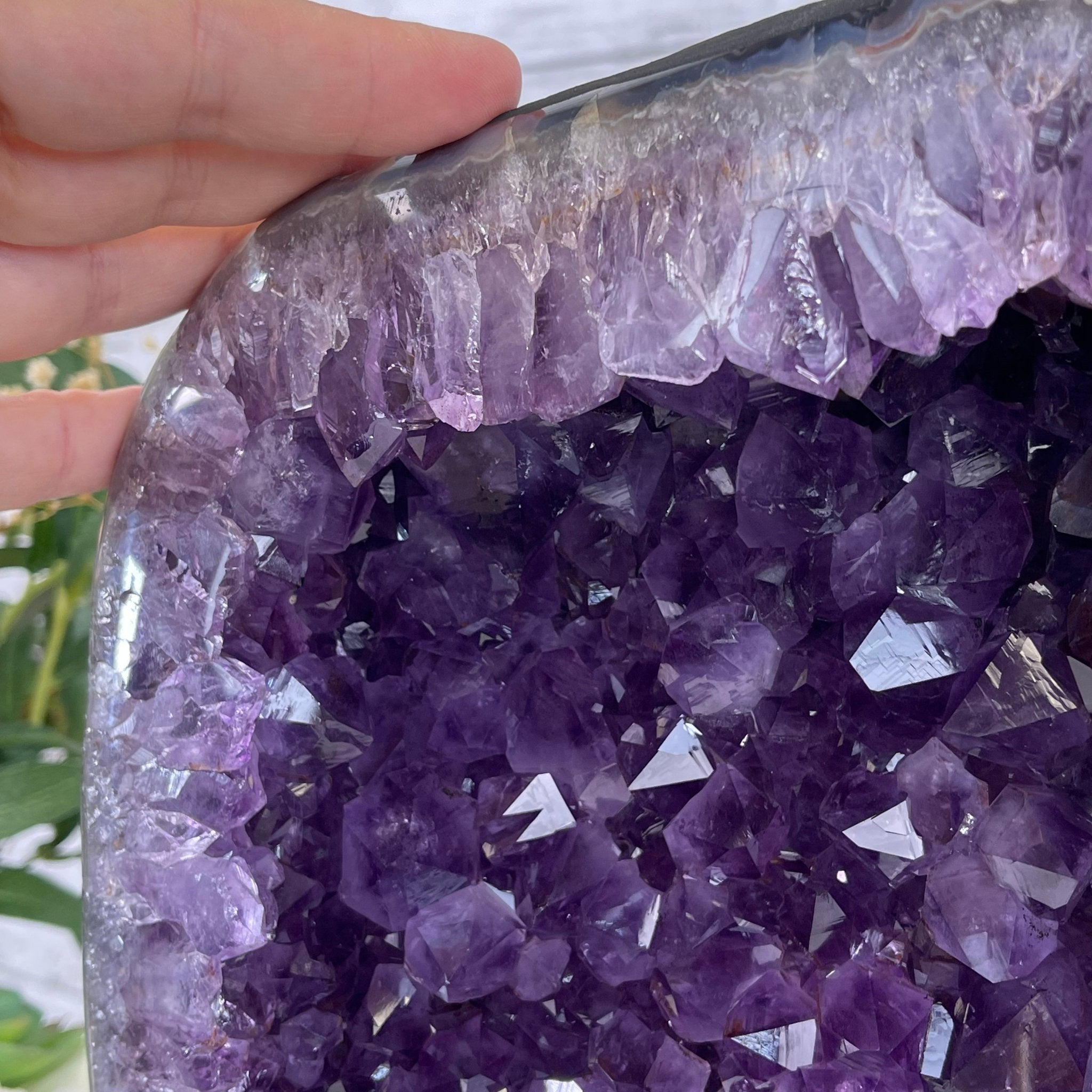 Extra Plus Quality Brazilian Amethyst Cathedral, 36.1 lbs & 14.25" Tall #5601-1043 by Brazil Gems - Brazil GemsBrazil GemsExtra Plus Quality Brazilian Amethyst Cathedral, 36.1 lbs & 14.25" Tall #5601-1043 by Brazil GemsCathedrals5601-1043