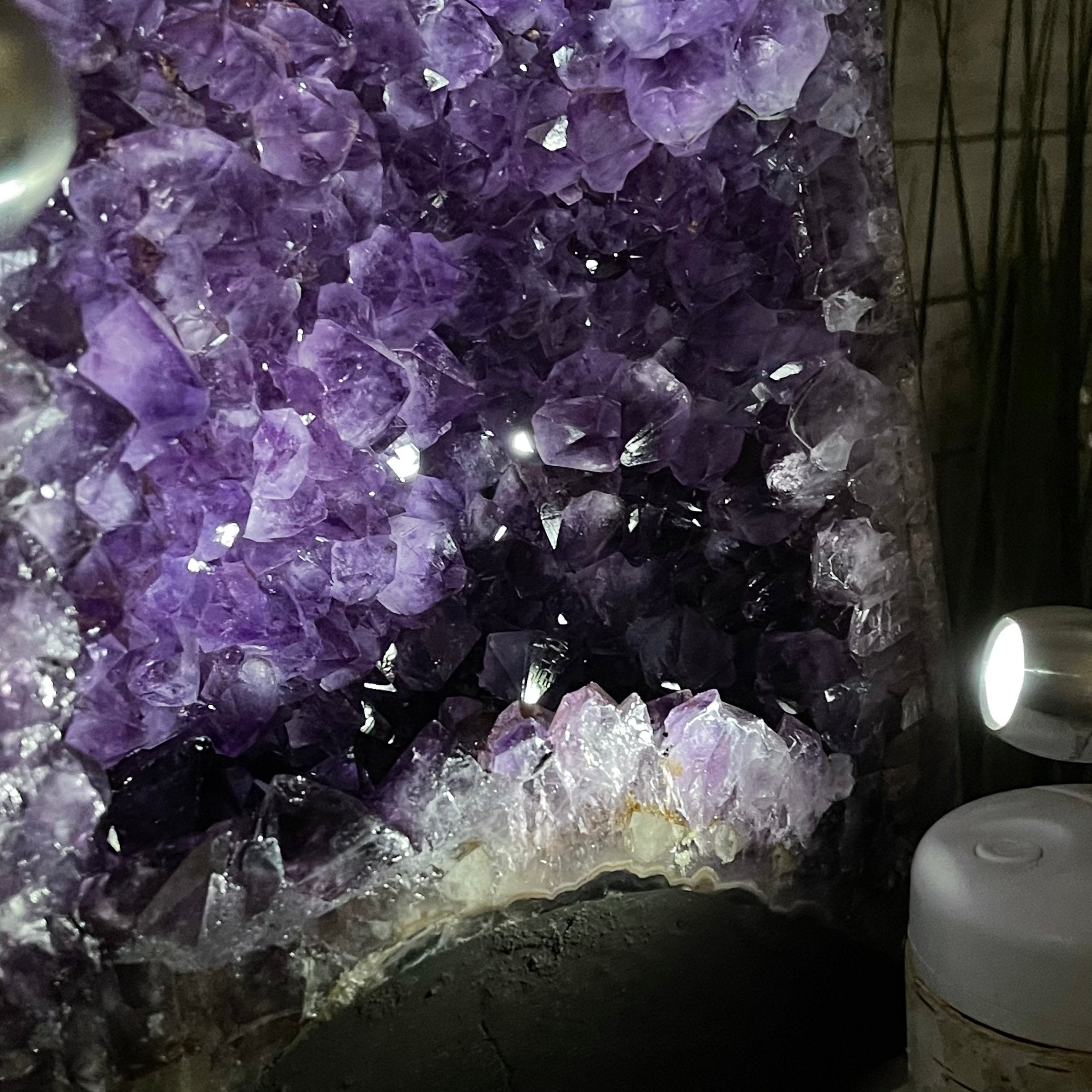 Extra Plus Quality Brazilian Amethyst Cathedral, 36.1 lbs & 14.25" Tall #5601-1043 by Brazil Gems - Brazil GemsBrazil GemsExtra Plus Quality Brazilian Amethyst Cathedral, 36.1 lbs & 14.25" Tall #5601-1043 by Brazil GemsCathedrals5601-1043
