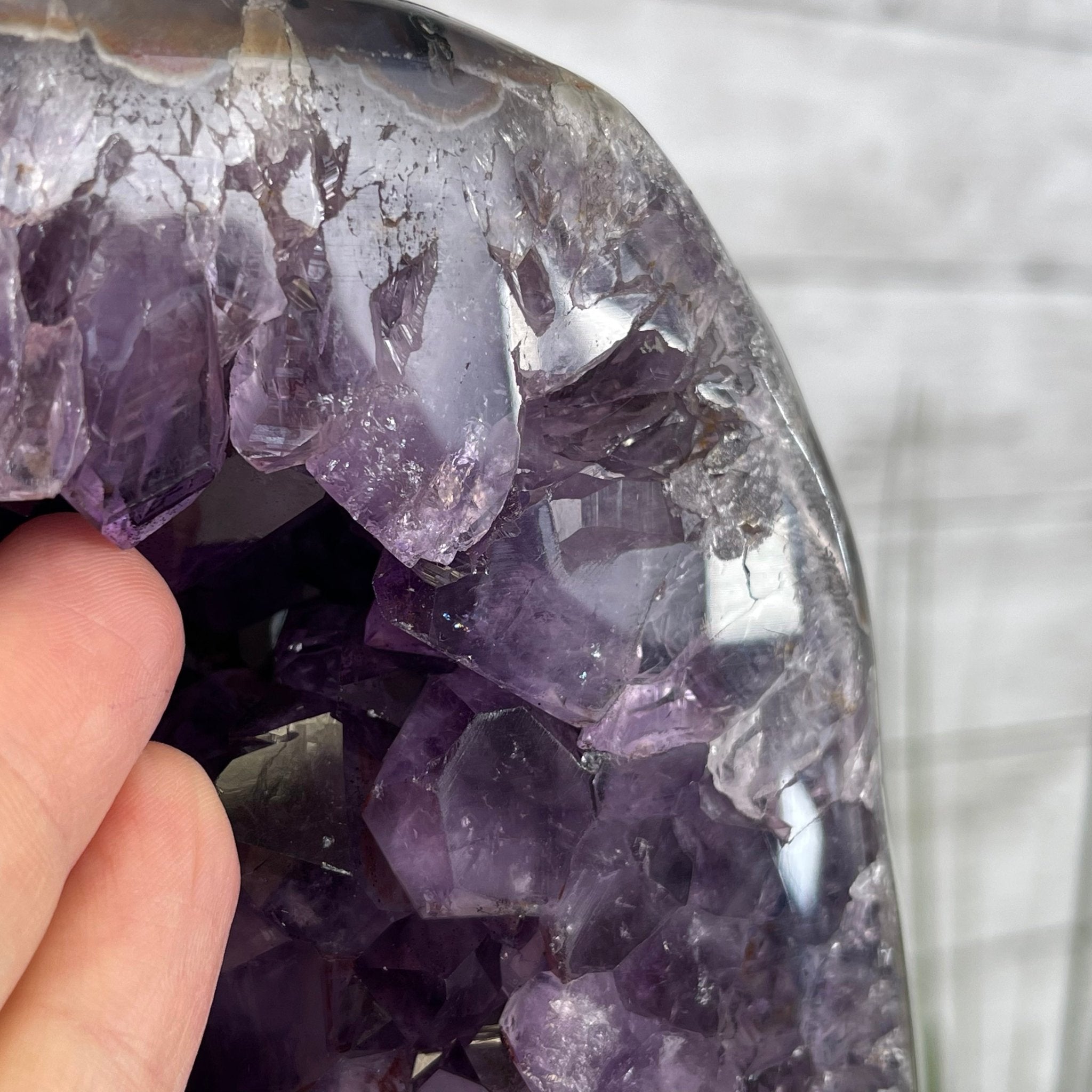 Extra Plus Quality Brazilian Amethyst Cathedral, 36.1 lbs & 14.25" Tall #5601-1043 by Brazil Gems - Brazil GemsBrazil GemsExtra Plus Quality Brazilian Amethyst Cathedral, 36.1 lbs & 14.25" Tall #5601-1043 by Brazil GemsCathedrals5601-1043