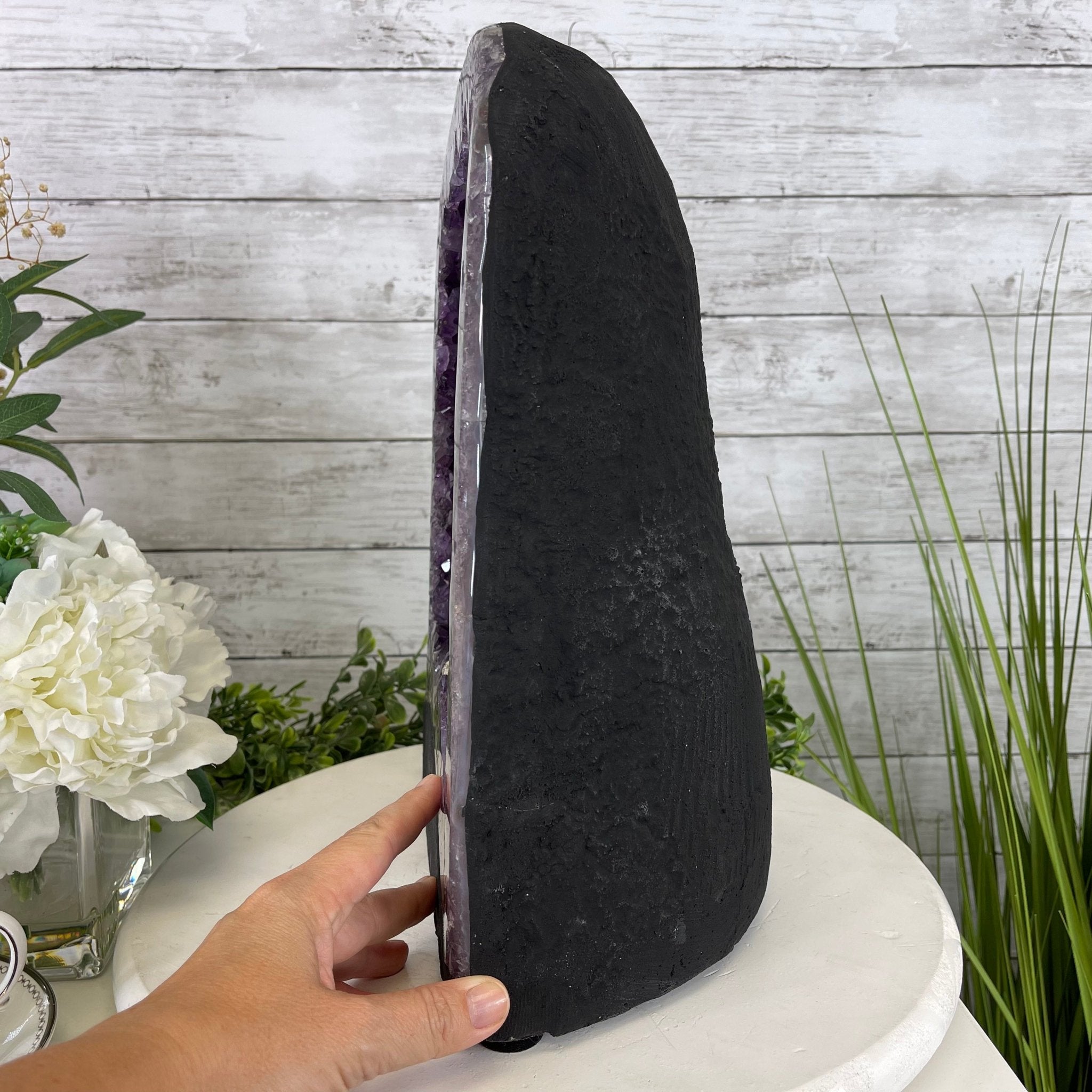 Extra Plus Quality Brazilian Amethyst Cathedral, 36.1 lbs & 14.25" Tall #5601-1043 by Brazil Gems - Brazil GemsBrazil GemsExtra Plus Quality Brazilian Amethyst Cathedral, 36.1 lbs & 14.25" Tall #5601-1043 by Brazil GemsCathedrals5601-1043