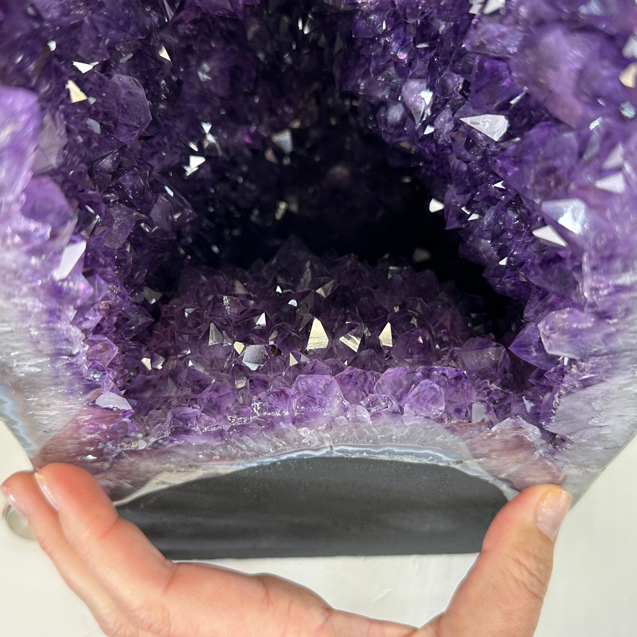 Extra Plus Quality Brazilian Amethyst Cathedral, 40.1 lbs & 20.6" Tall Model #5601-0848 by Brazil Gems - Brazil GemsBrazil GemsExtra Plus Quality Brazilian Amethyst Cathedral, 40.1 lbs & 20.6" Tall Model #5601-0848 by Brazil GemsCathedrals5601-0848