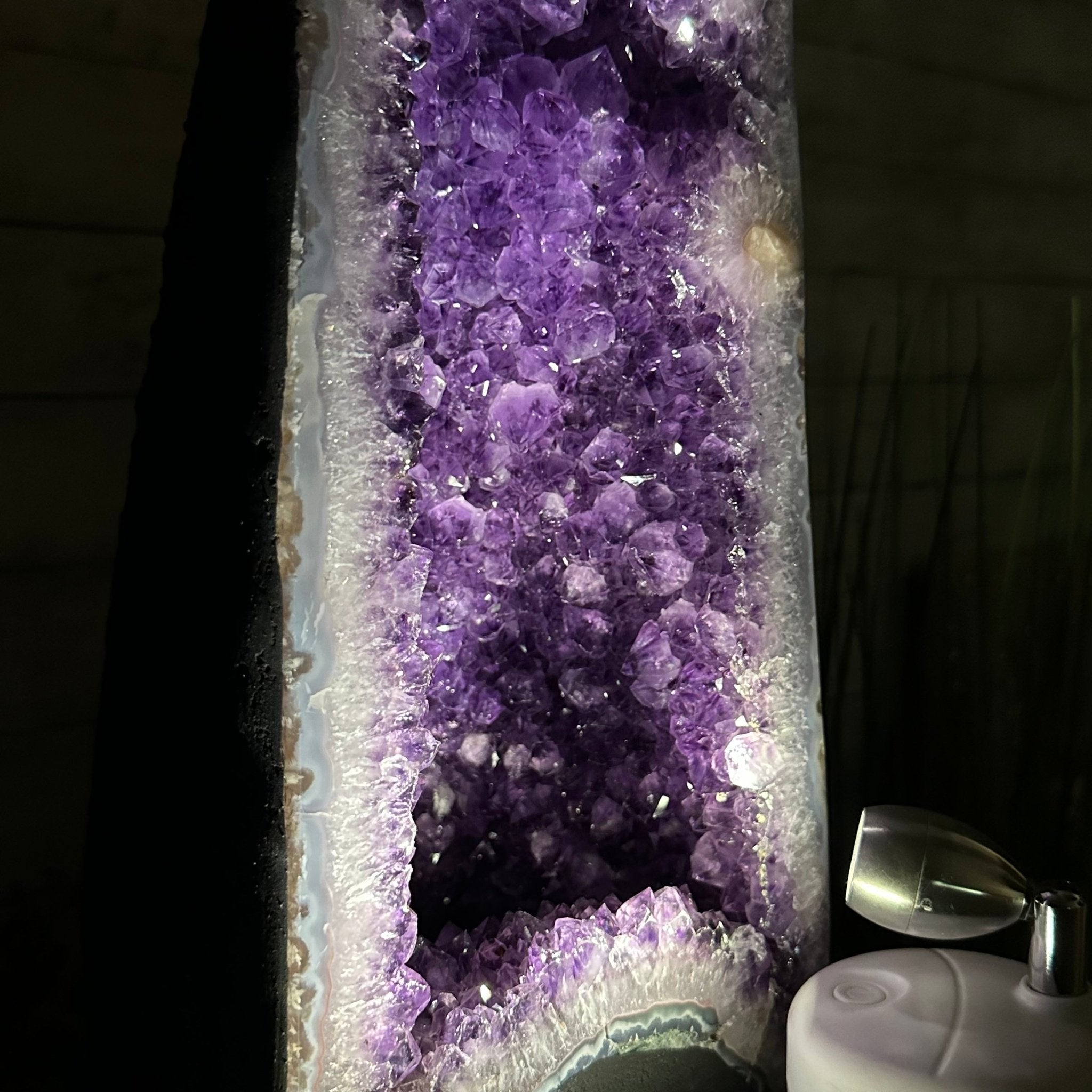 Extra Plus Quality Brazilian Amethyst Cathedral, 40.1 lbs & 20.6" Tall Model #5601-0848 by Brazil Gems - Brazil GemsBrazil GemsExtra Plus Quality Brazilian Amethyst Cathedral, 40.1 lbs & 20.6" Tall Model #5601-0848 by Brazil GemsCathedrals5601-0848