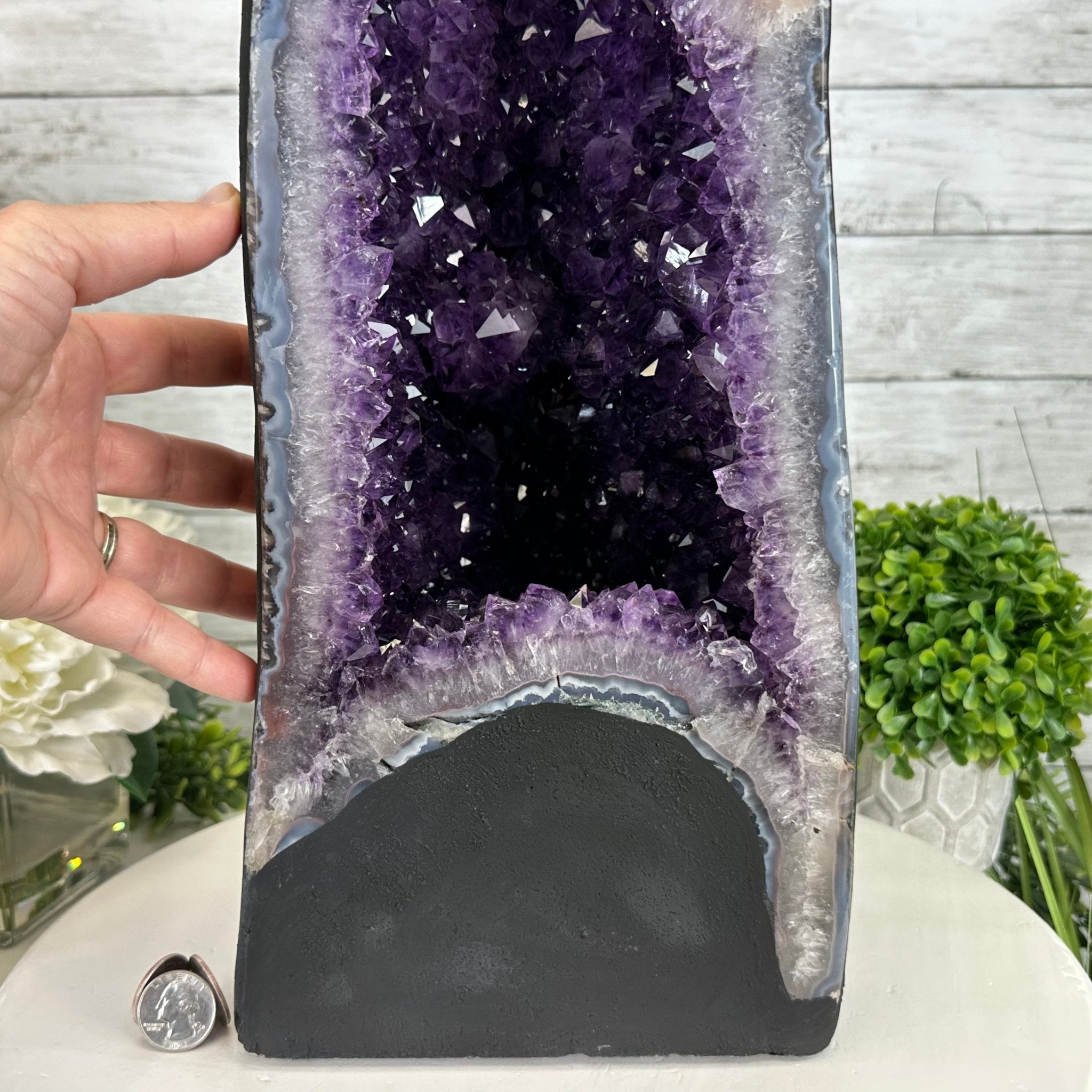 Extra Plus Quality Brazilian Amethyst Cathedral, 40.1 lbs & 20.6" Tall Model #5601-0848 by Brazil Gems - Brazil GemsBrazil GemsExtra Plus Quality Brazilian Amethyst Cathedral, 40.1 lbs & 20.6" Tall Model #5601-0848 by Brazil GemsCathedrals5601-0848