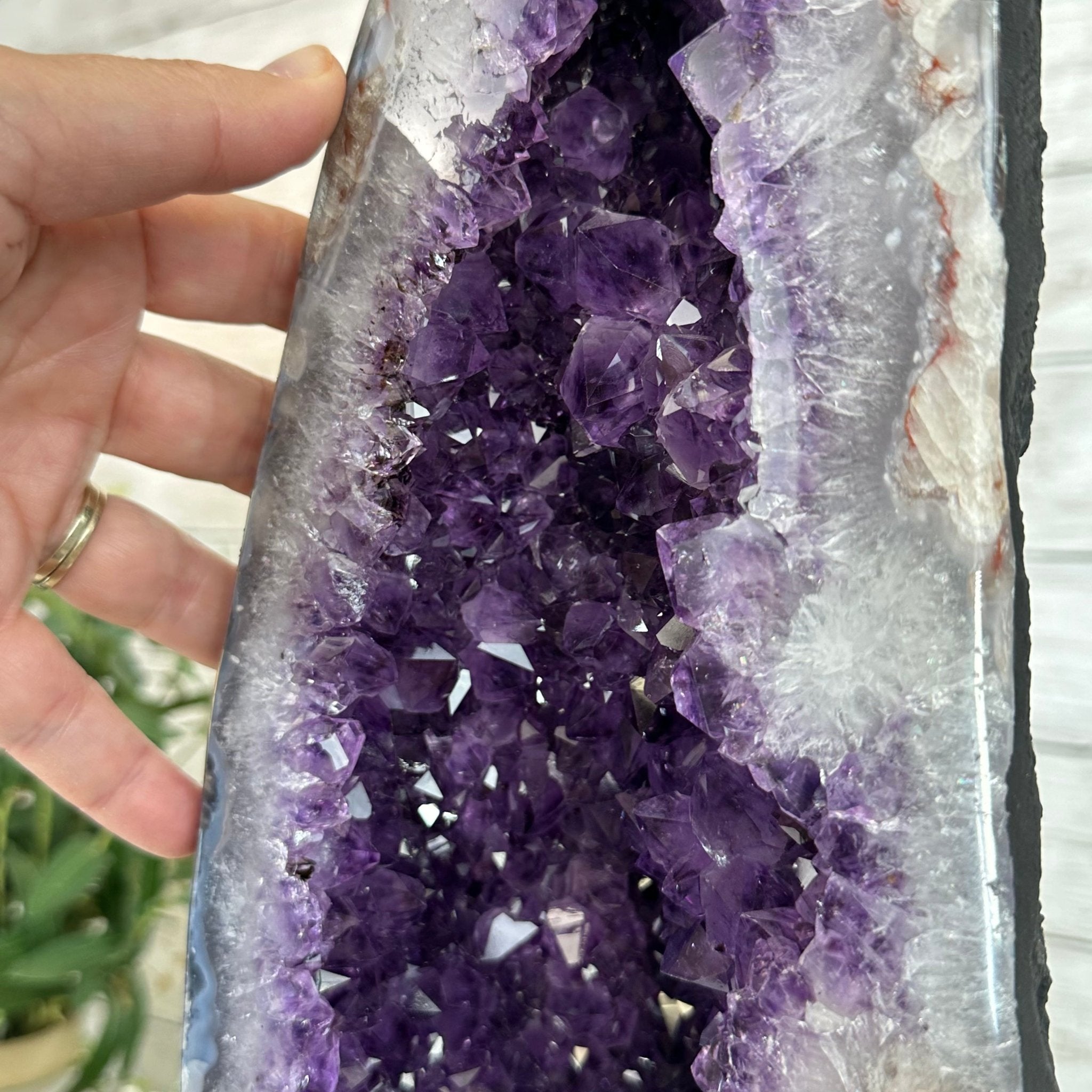 Extra Plus Quality Brazilian Amethyst Cathedral, 40.1 lbs & 20.6" Tall Model #5601-0848 by Brazil Gems - Brazil GemsBrazil GemsExtra Plus Quality Brazilian Amethyst Cathedral, 40.1 lbs & 20.6" Tall Model #5601-0848 by Brazil GemsCathedrals5601-0848