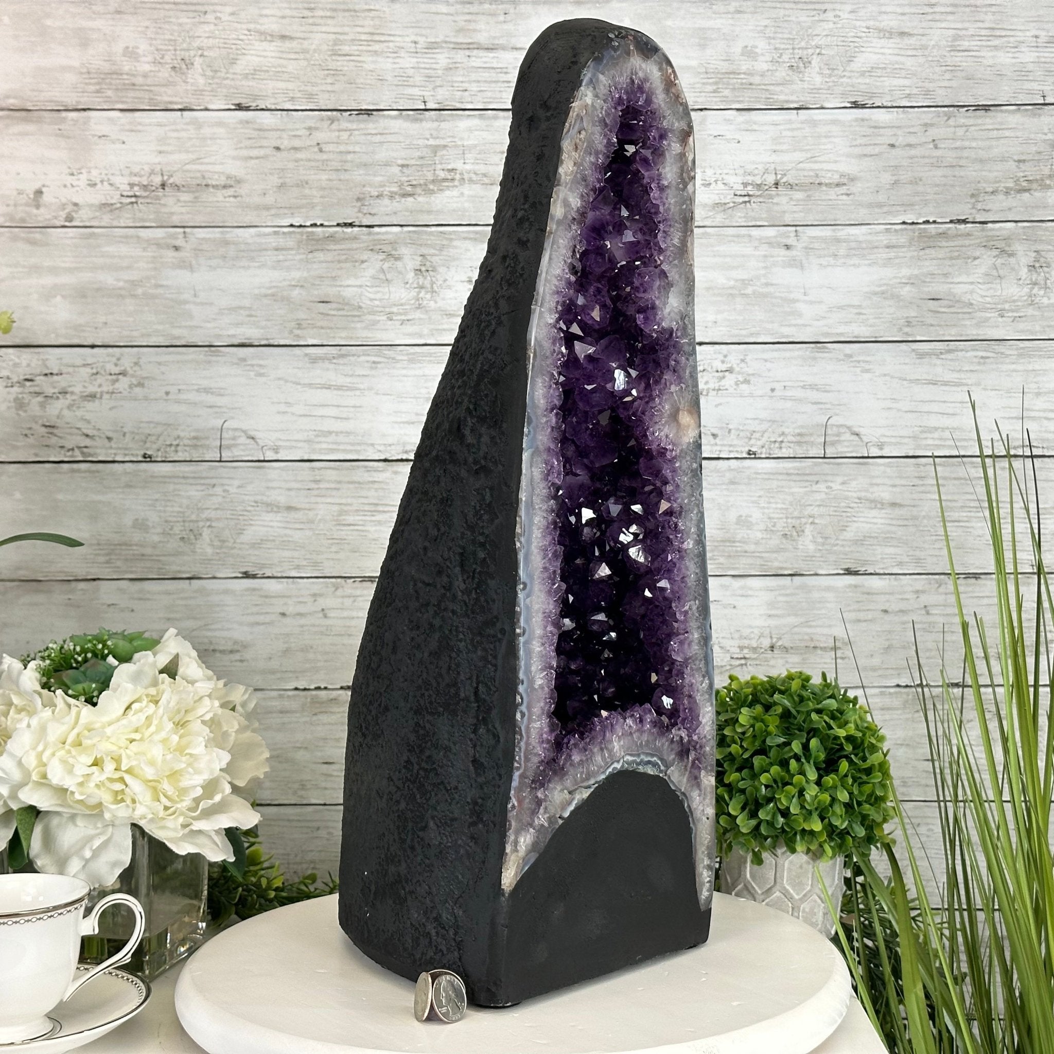 Extra Plus Quality Brazilian Amethyst Cathedral, 40.1 lbs & 20.6" Tall Model #5601-0848 by Brazil Gems - Brazil GemsBrazil GemsExtra Plus Quality Brazilian Amethyst Cathedral, 40.1 lbs & 20.6" Tall Model #5601-0848 by Brazil GemsCathedrals5601-0848