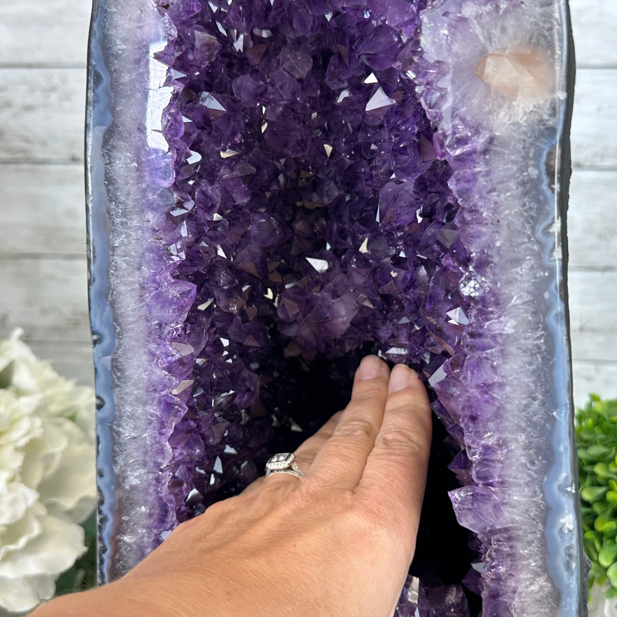 Extra Plus Quality Brazilian Amethyst Cathedral, 40.1 lbs & 20.6" Tall Model #5601-0848 by Brazil Gems - Brazil GemsBrazil GemsExtra Plus Quality Brazilian Amethyst Cathedral, 40.1 lbs & 20.6" Tall Model #5601-0848 by Brazil GemsCathedrals5601-0848