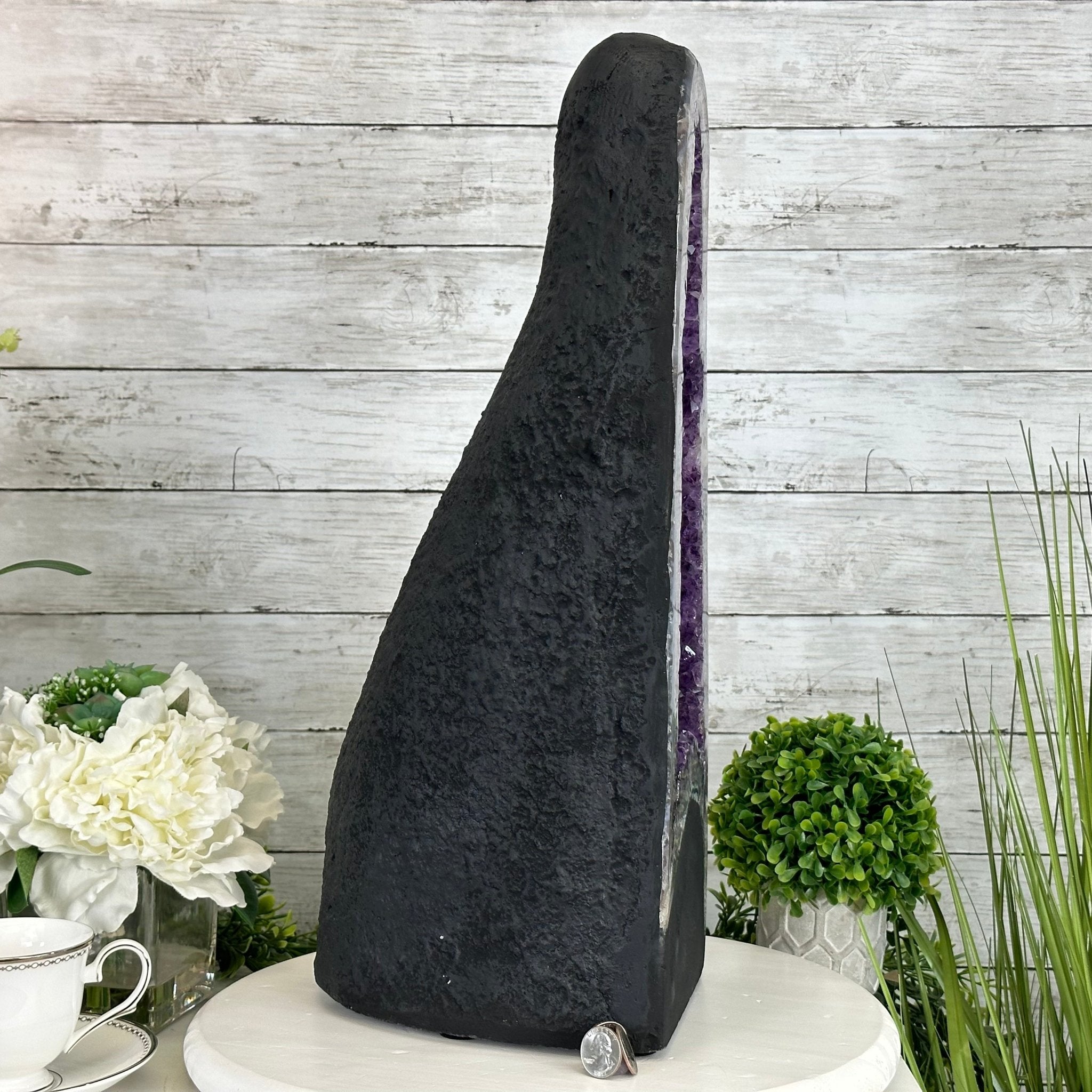 Extra Plus Quality Brazilian Amethyst Cathedral, 40.1 lbs & 20.6" Tall Model #5601-0848 by Brazil Gems - Brazil GemsBrazil GemsExtra Plus Quality Brazilian Amethyst Cathedral, 40.1 lbs & 20.6" Tall Model #5601-0848 by Brazil GemsCathedrals5601-0848
