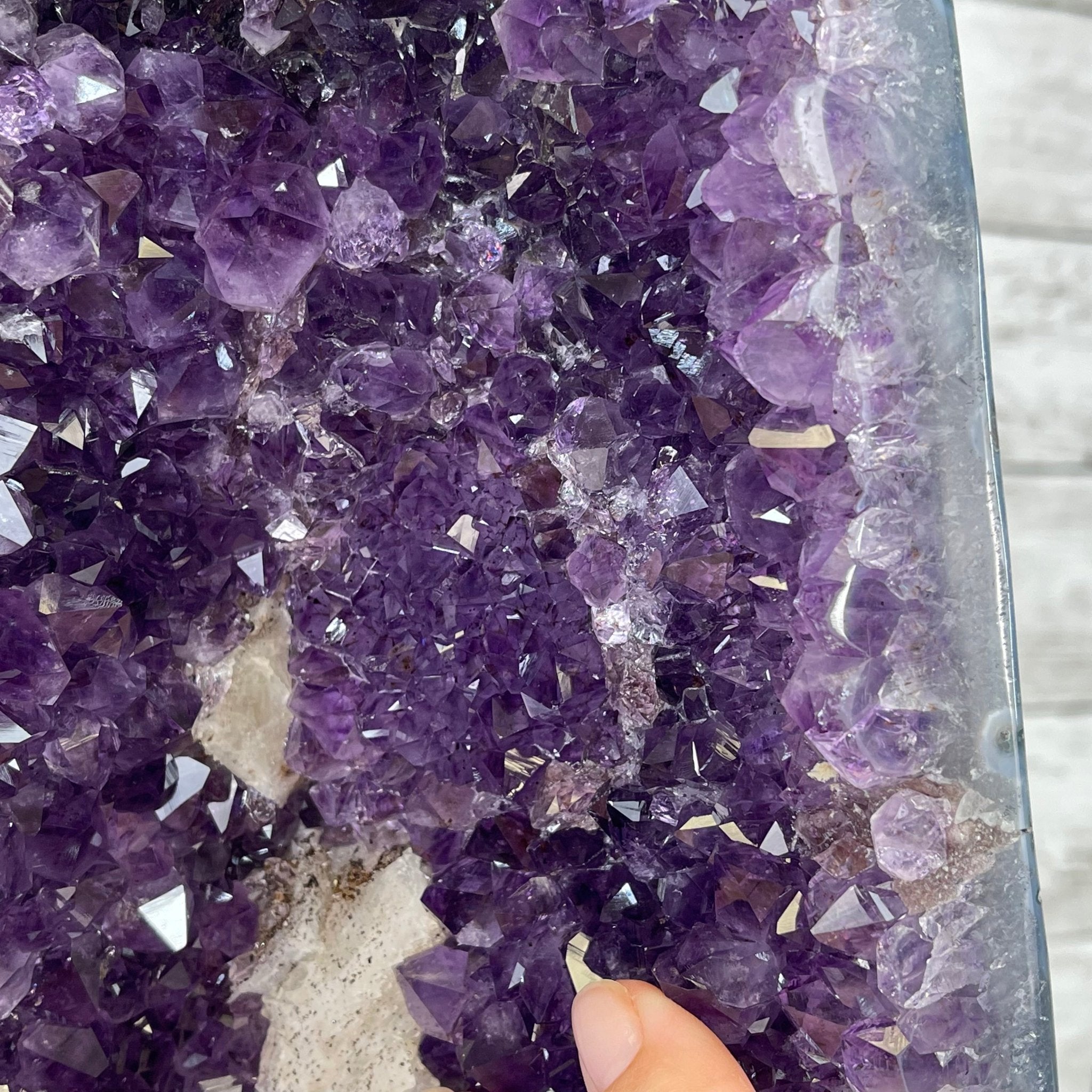 Extra Plus Quality Brazilian Amethyst Cathedral, 44.9 lbs & 21.5” tall Model #5601-1127 by Brazil Gems - Brazil GemsBrazil GemsExtra Plus Quality Brazilian Amethyst Cathedral, 44.9 lbs & 21.5” tall Model #5601-1127 by Brazil GemsCathedrals5601-1127