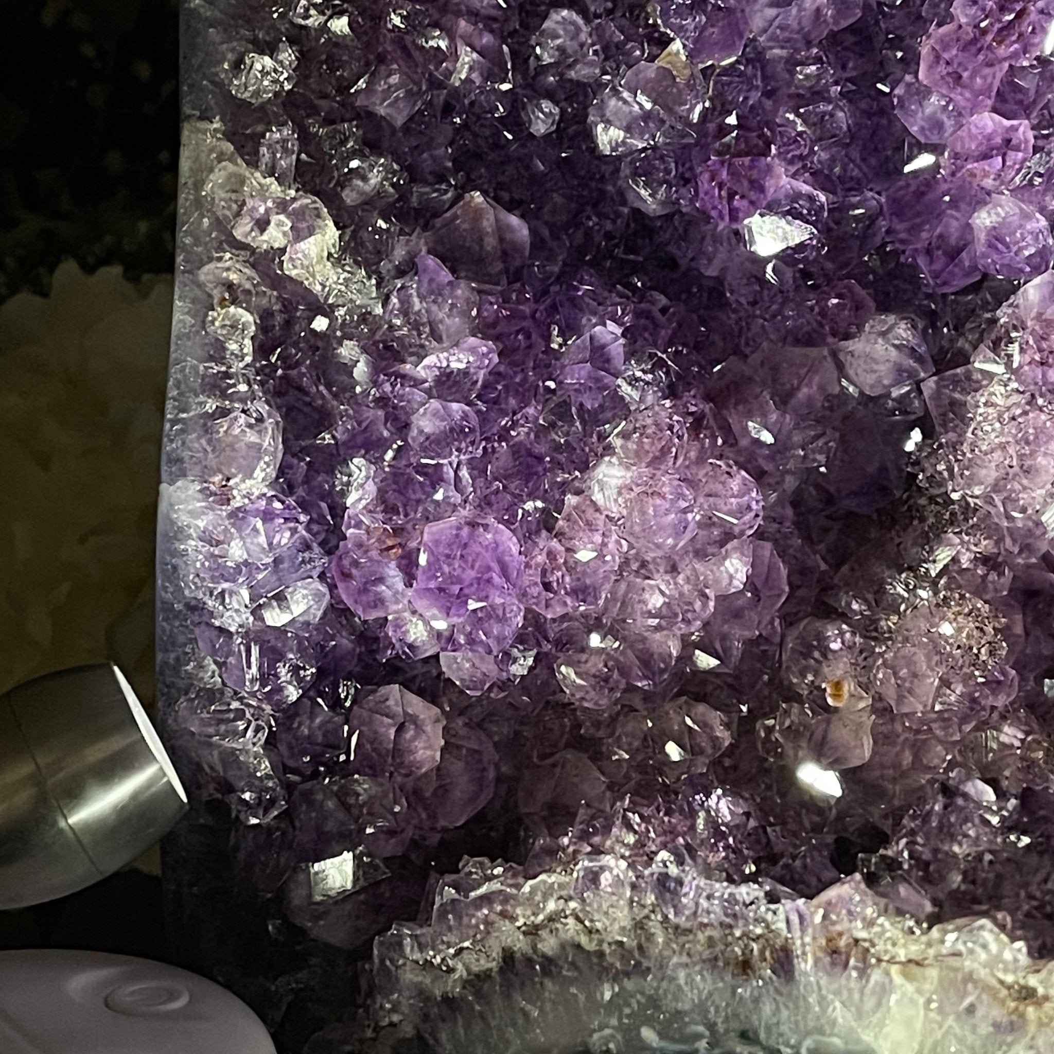 Extra Plus Quality Brazilian Amethyst Cathedral, 44.9 lbs & 21.5” tall Model #5601-1127 by Brazil Gems - Brazil GemsBrazil GemsExtra Plus Quality Brazilian Amethyst Cathedral, 44.9 lbs & 21.5” tall Model #5601-1127 by Brazil GemsCathedrals5601-1127