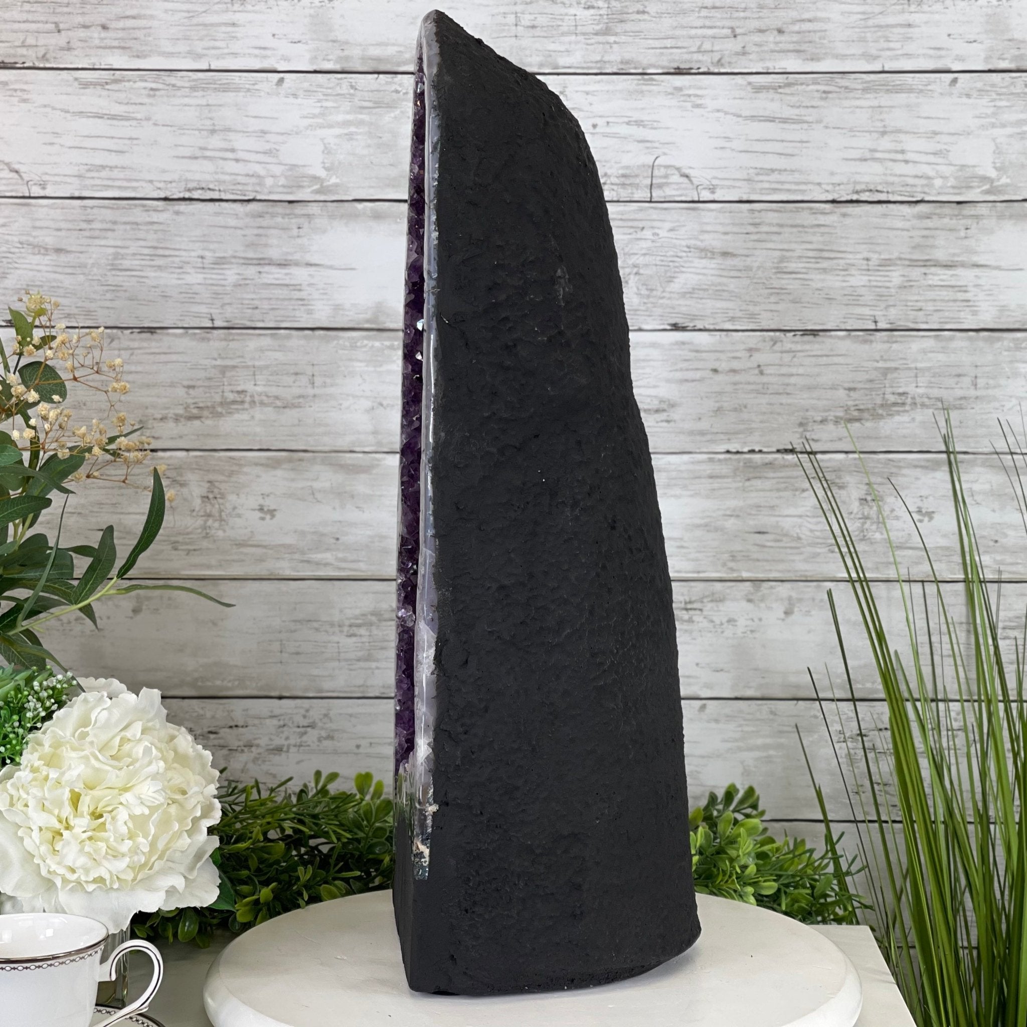 Extra Plus Quality Brazilian Amethyst Cathedral, 44.9 lbs & 21.5” tall Model #5601-1127 by Brazil Gems - Brazil GemsBrazil GemsExtra Plus Quality Brazilian Amethyst Cathedral, 44.9 lbs & 21.5” tall Model #5601-1127 by Brazil GemsCathedrals5601-1127