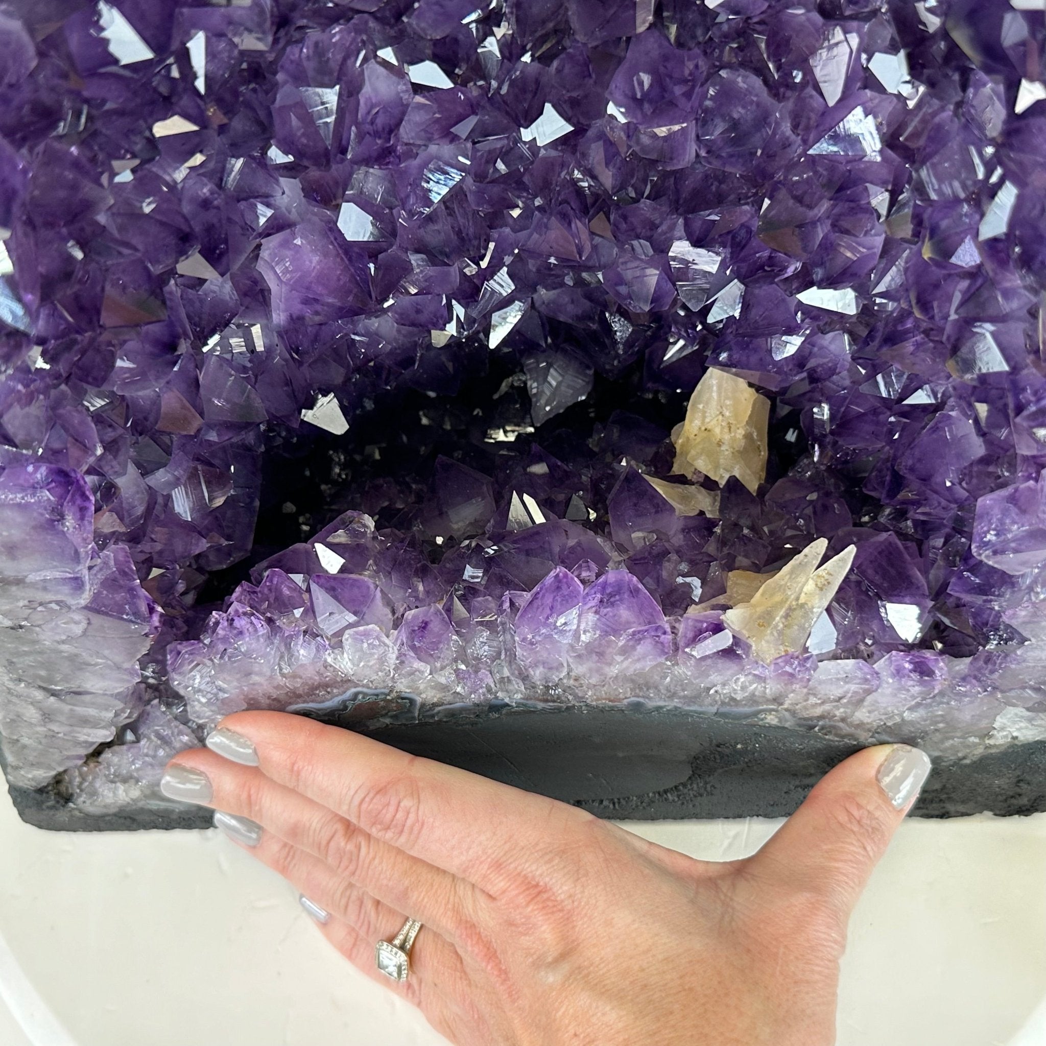Extra Plus Quality Brazilian Amethyst Cathedral, 46.9 lbs & 17.4" Tall #5601-1314 - Brazil GemsBrazil GemsExtra Plus Quality Brazilian Amethyst Cathedral, 46.9 lbs & 17.4" Tall #5601-1314Cathedrals5601-1314