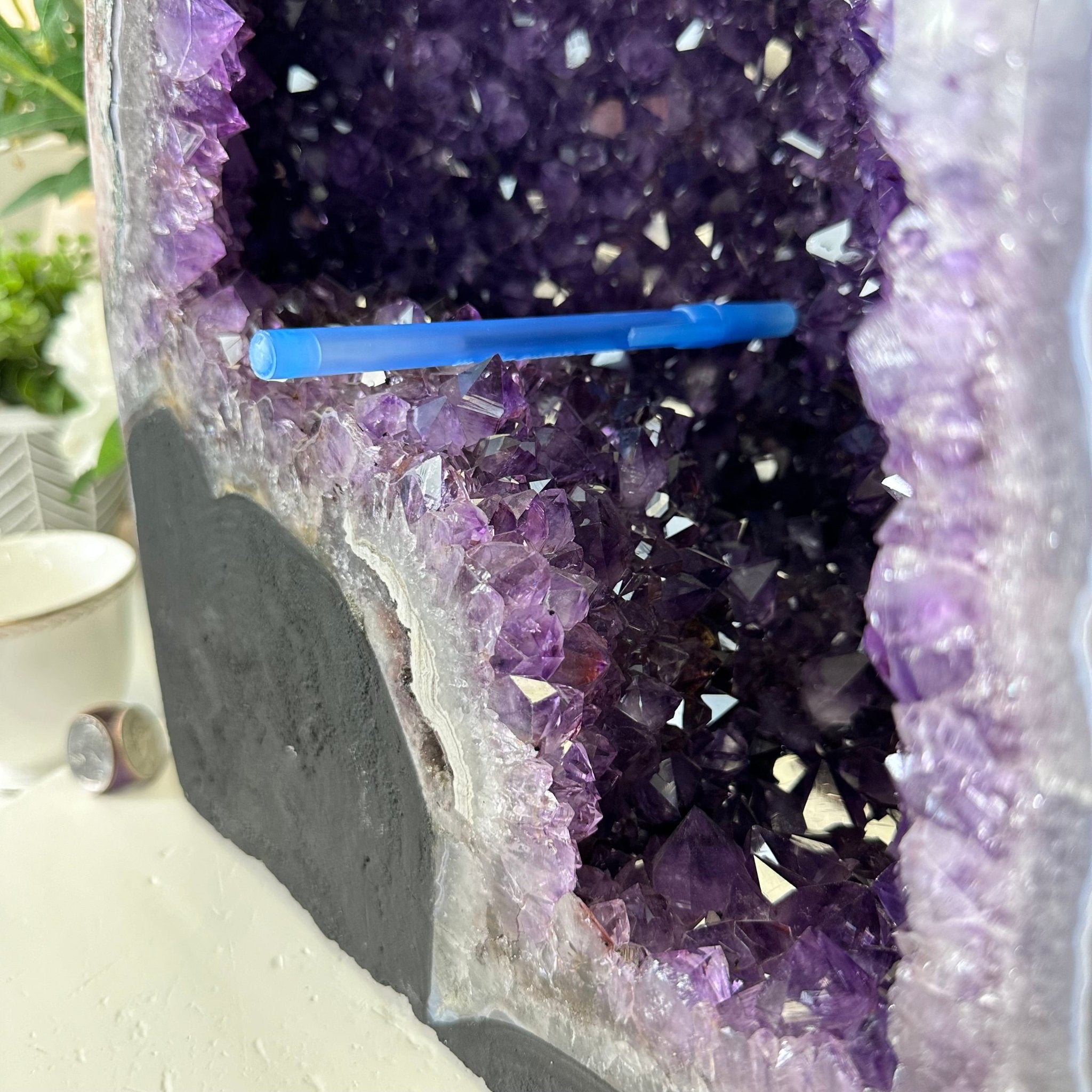 Extra Plus Quality Brazilian Amethyst Cathedral, 47.2 lbs & 17" Tall, Model #5601-1083 by Brazil Gems - Brazil GemsBrazil GemsExtra Plus Quality Brazilian Amethyst Cathedral, 47.2 lbs & 17" Tall, Model #5601-1083 by Brazil GemsCathedrals5601-1083