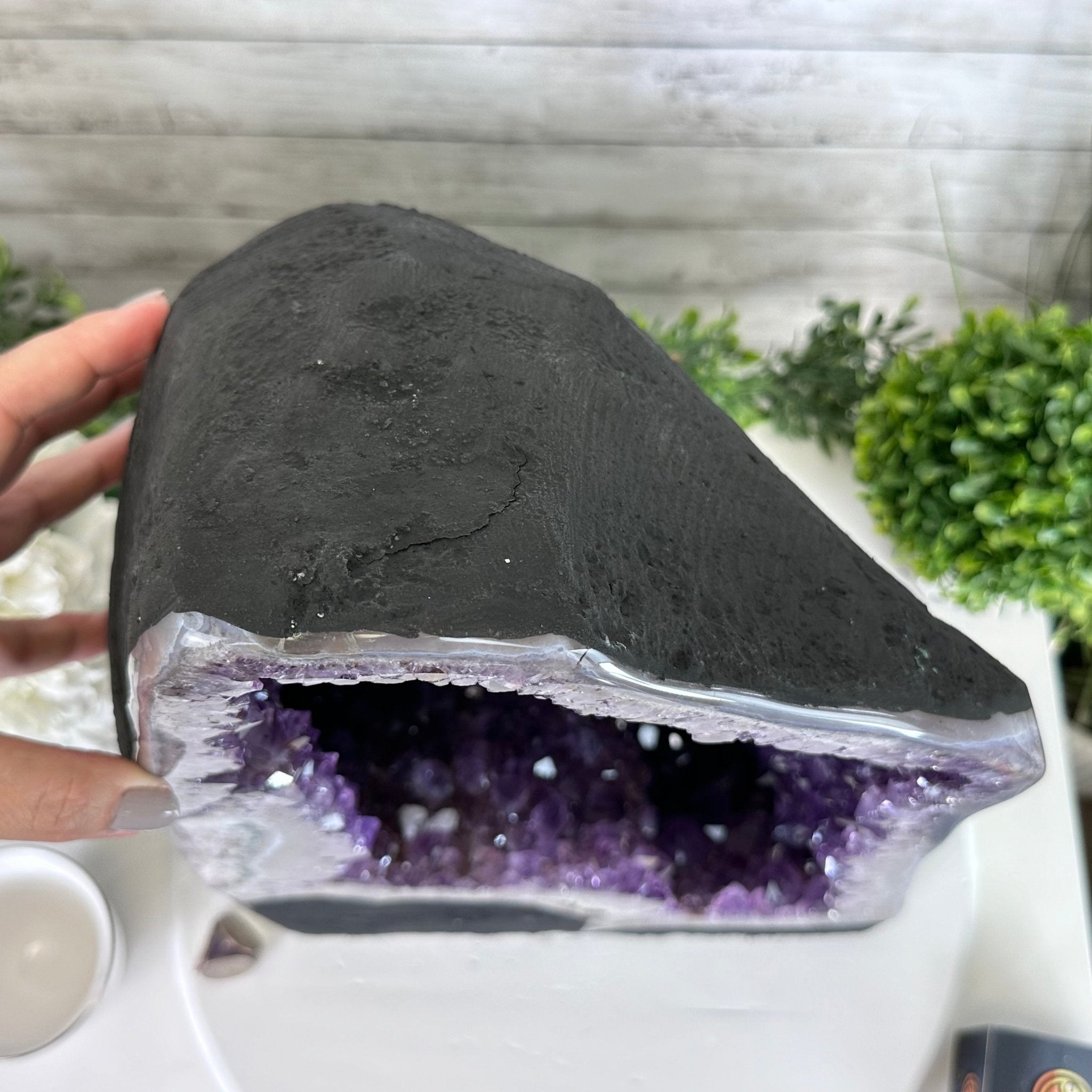 Extra Plus Quality Brazilian Amethyst Cathedral, 47.2 lbs & 17" Tall, Model #5601-1083 by Brazil Gems - Brazil GemsBrazil GemsExtra Plus Quality Brazilian Amethyst Cathedral, 47.2 lbs & 17" Tall, Model #5601-1083 by Brazil GemsCathedrals5601-1083