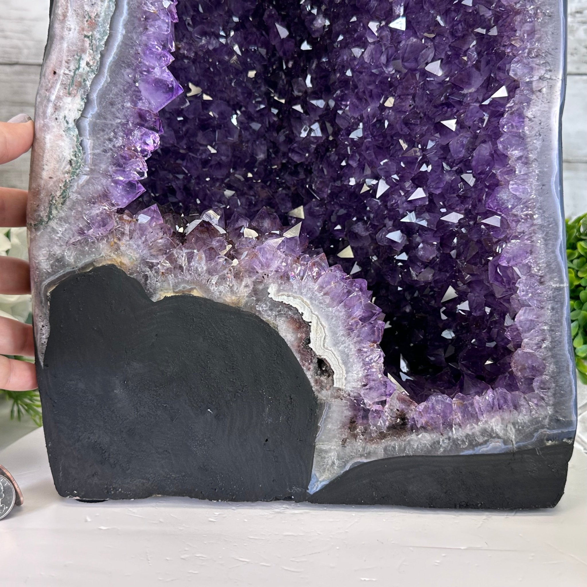 Extra Plus Quality Brazilian Amethyst Cathedral, 47.2 lbs & 17" Tall, Model #5601-1083 by Brazil Gems - Brazil GemsBrazil GemsExtra Plus Quality Brazilian Amethyst Cathedral, 47.2 lbs & 17" Tall, Model #5601-1083 by Brazil GemsCathedrals5601-1083