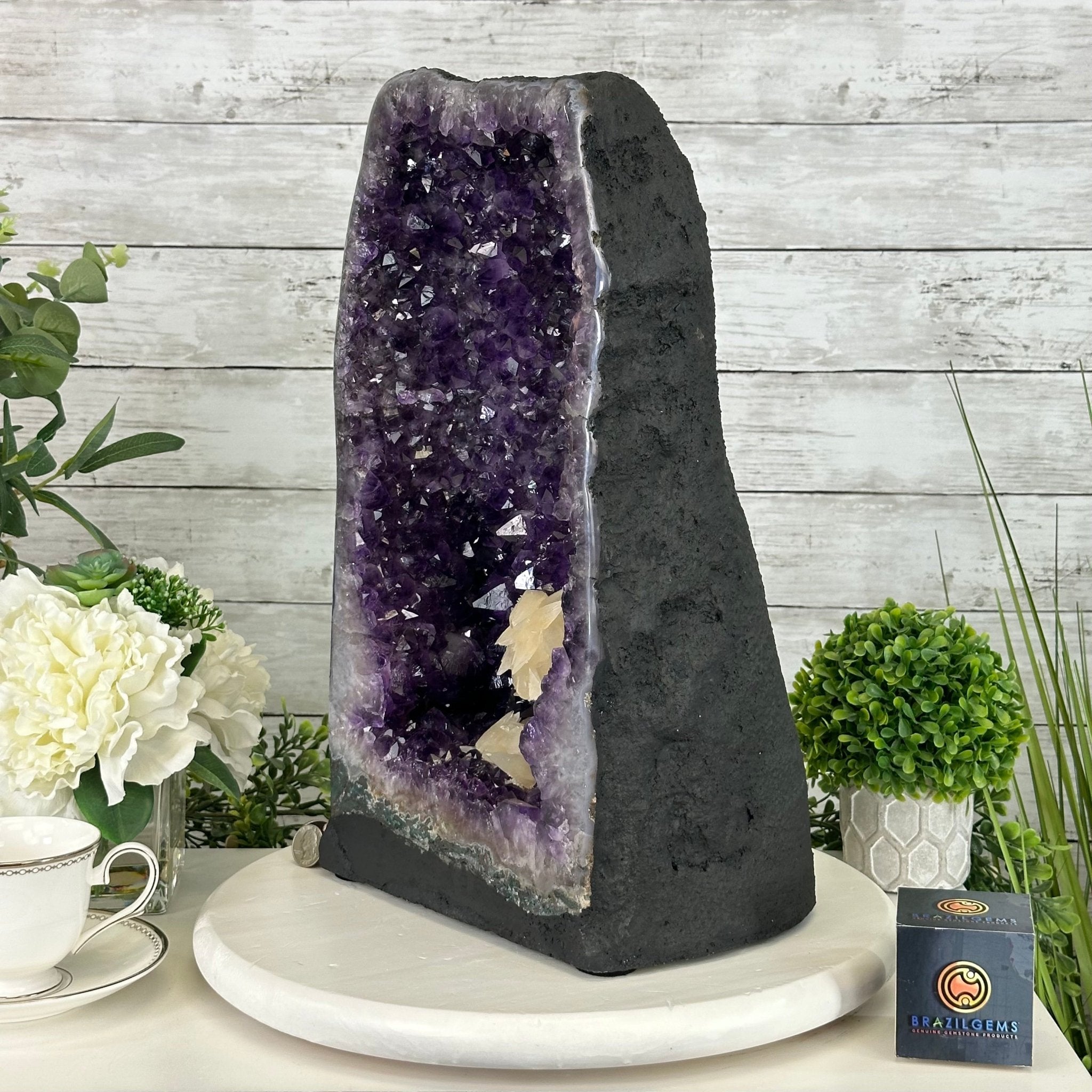 Extra Plus Quality Brazilian Amethyst Cathedral, 47.5 lbs & 17.3" Tall #5601-1317 - Brazil GemsBrazil GemsExtra Plus Quality Brazilian Amethyst Cathedral, 47.5 lbs & 17.3" Tall #5601-1317Cathedrals5601-1317