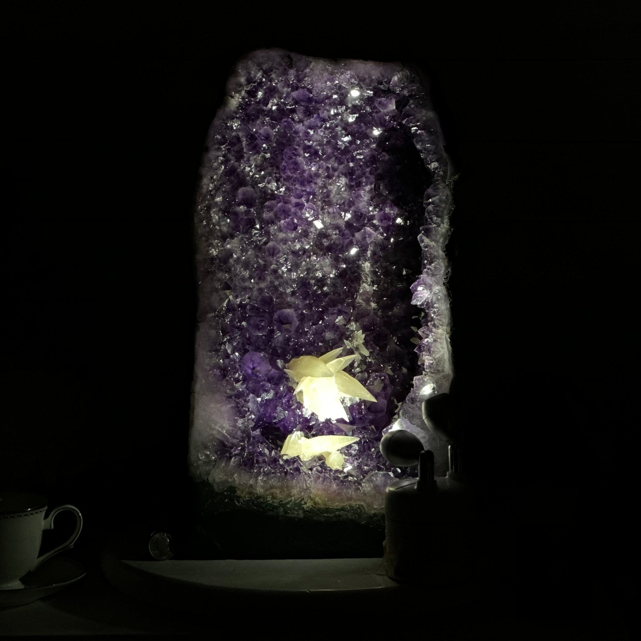 Extra Plus Quality Brazilian Amethyst Cathedral, 47.5 lbs & 17.3" Tall #5601-1317 - Brazil GemsBrazil GemsExtra Plus Quality Brazilian Amethyst Cathedral, 47.5 lbs & 17.3" Tall #5601-1317Cathedrals5601-1317