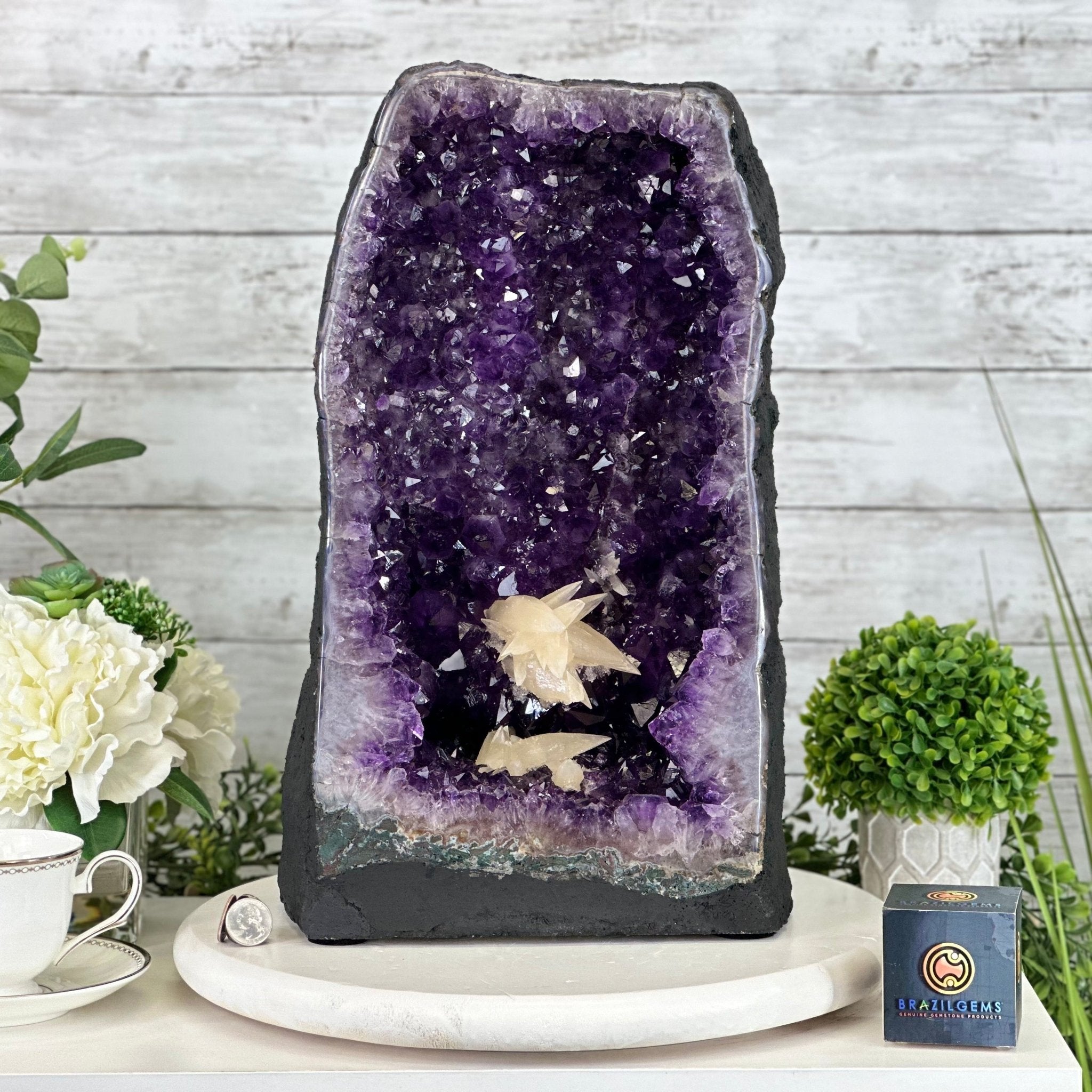 Extra Plus Quality Brazilian Amethyst Cathedral, 47.5 lbs & 17.3" Tall #5601-1317 - Brazil GemsBrazil GemsExtra Plus Quality Brazilian Amethyst Cathedral, 47.5 lbs & 17.3" Tall #5601-1317Cathedrals5601-1317