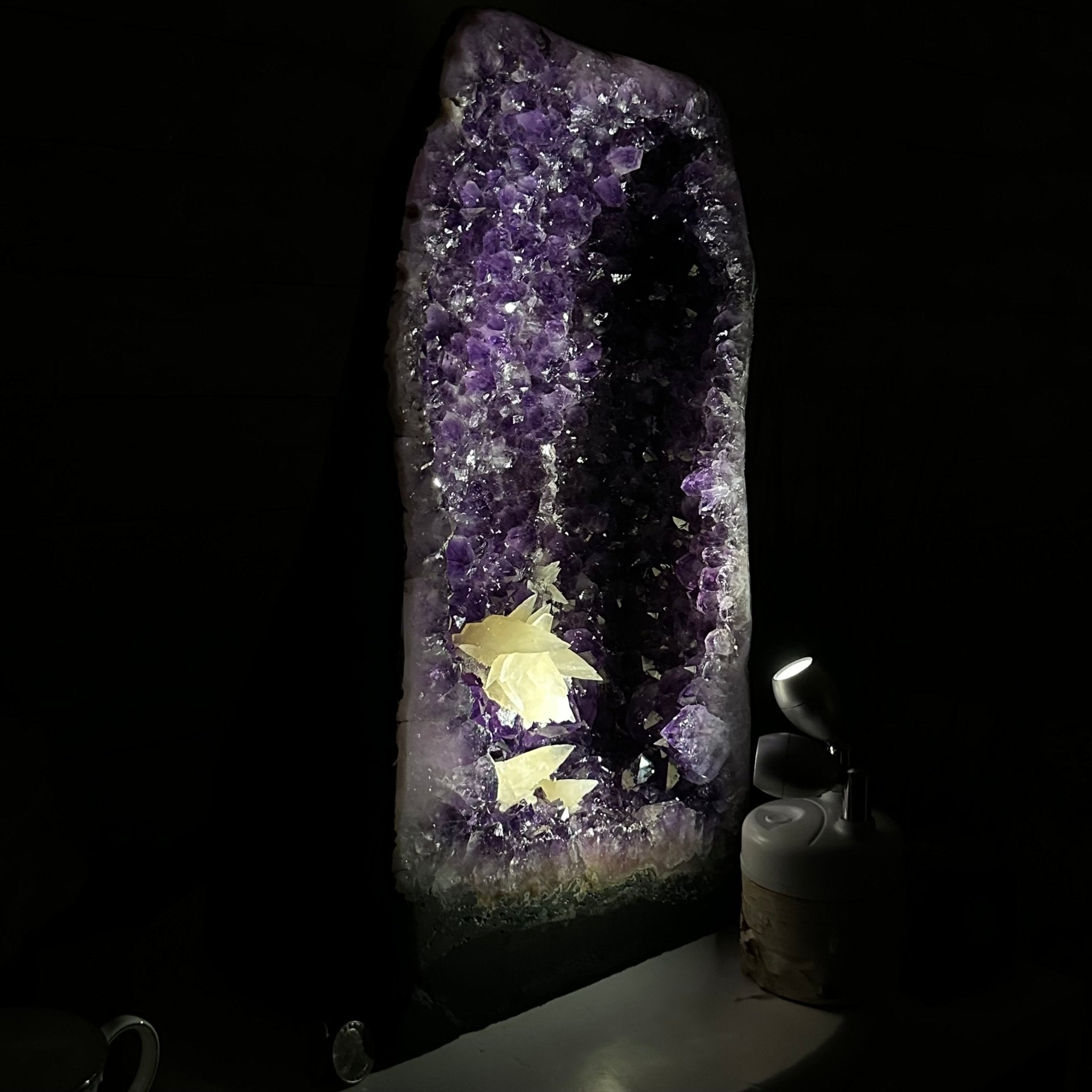 Extra Plus Quality Brazilian Amethyst Cathedral, 47.5 lbs & 17.3" Tall #5601-1317 - Brazil GemsBrazil GemsExtra Plus Quality Brazilian Amethyst Cathedral, 47.5 lbs & 17.3" Tall #5601-1317Cathedrals5601-1317