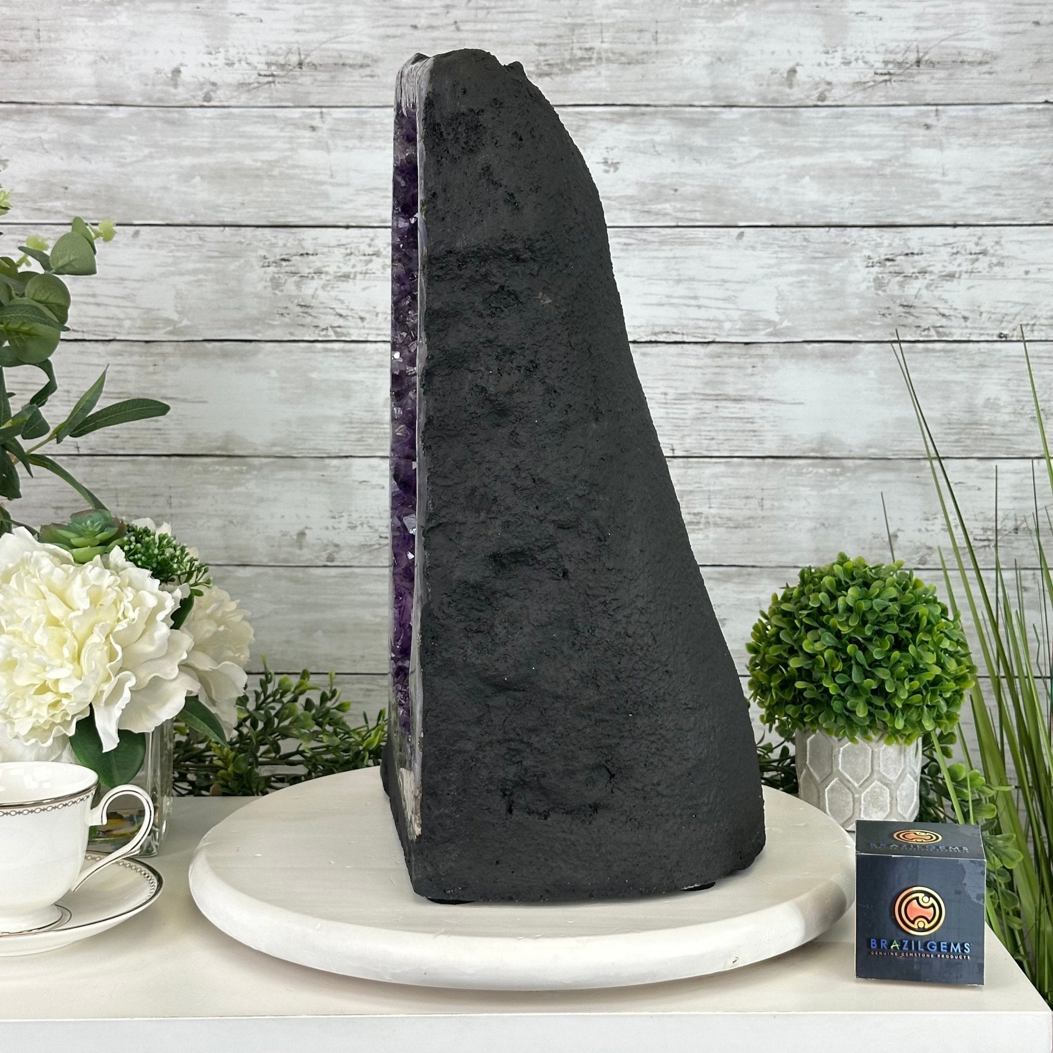Extra Plus Quality Brazilian Amethyst Cathedral, 47.5 lbs & 17.3" Tall #5601-1317 - Brazil GemsBrazil GemsExtra Plus Quality Brazilian Amethyst Cathedral, 47.5 lbs & 17.3" Tall #5601-1317Cathedrals5601-1317