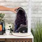 Extra Plus Quality Brazilian Amethyst Cathedral, 49.9 lbs & 19" Tall, Model #5601-0988 by Brazil Gems - Brazil GemsBrazil GemsExtra Plus Quality Brazilian Amethyst Cathedral, 49.9 lbs & 19" Tall, Model #5601-0988 by Brazil GemsCathedrals5601-0988