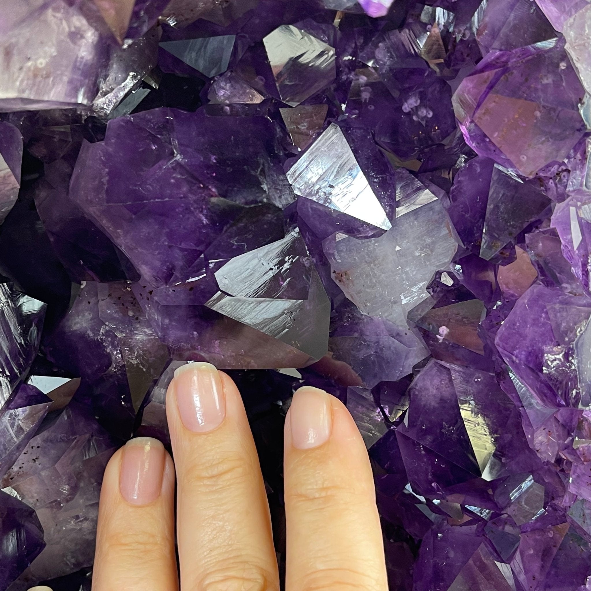 Extra Plus Quality Brazilian Amethyst Cathedral, 53.3 lbs & 16” tall #5601-1165 by Brazil Gems - Brazil GemsBrazil GemsExtra Plus Quality Brazilian Amethyst Cathedral, 53.3 lbs & 16” tall #5601-1165 by Brazil GemsCathedrals5601-1165