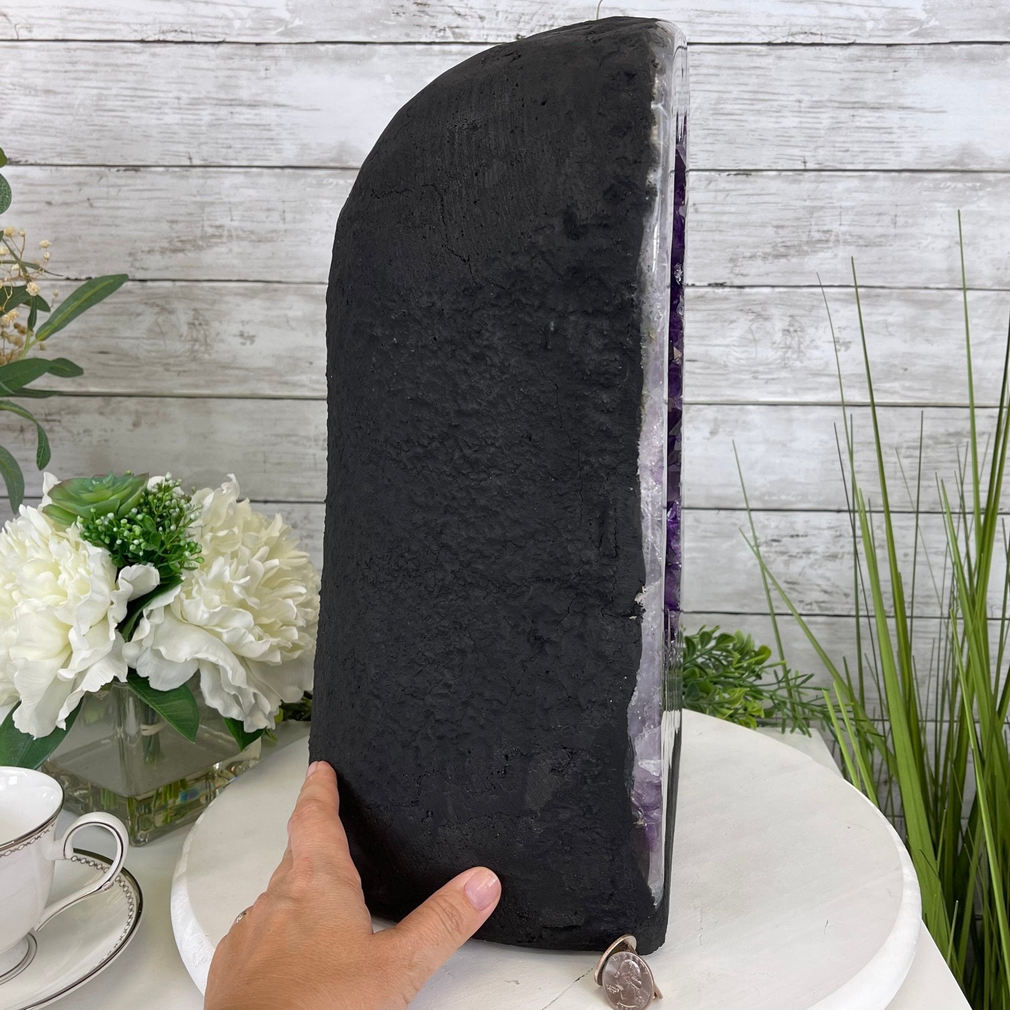 Extra Plus Quality Brazilian Amethyst Cathedral, 53.3 lbs & 16” tall #5601-1165 by Brazil Gems - Brazil GemsBrazil GemsExtra Plus Quality Brazilian Amethyst Cathedral, 53.3 lbs & 16” tall #5601-1165 by Brazil GemsCathedrals5601-1165