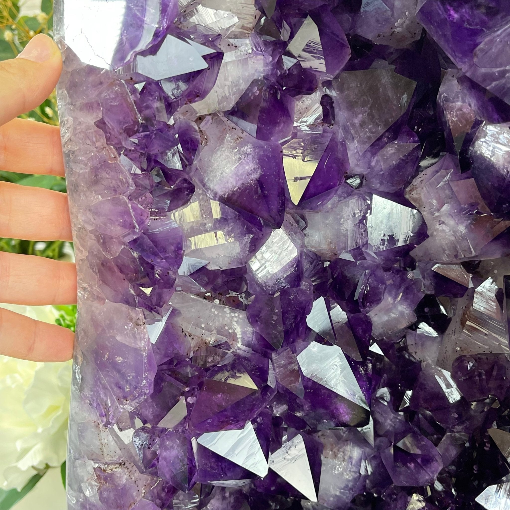 Extra Plus Quality Brazilian Amethyst Cathedral, 53.3 lbs & 16” tall #5601-1165 by Brazil Gems - Brazil GemsBrazil GemsExtra Plus Quality Brazilian Amethyst Cathedral, 53.3 lbs & 16” tall #5601-1165 by Brazil GemsCathedrals5601-1165