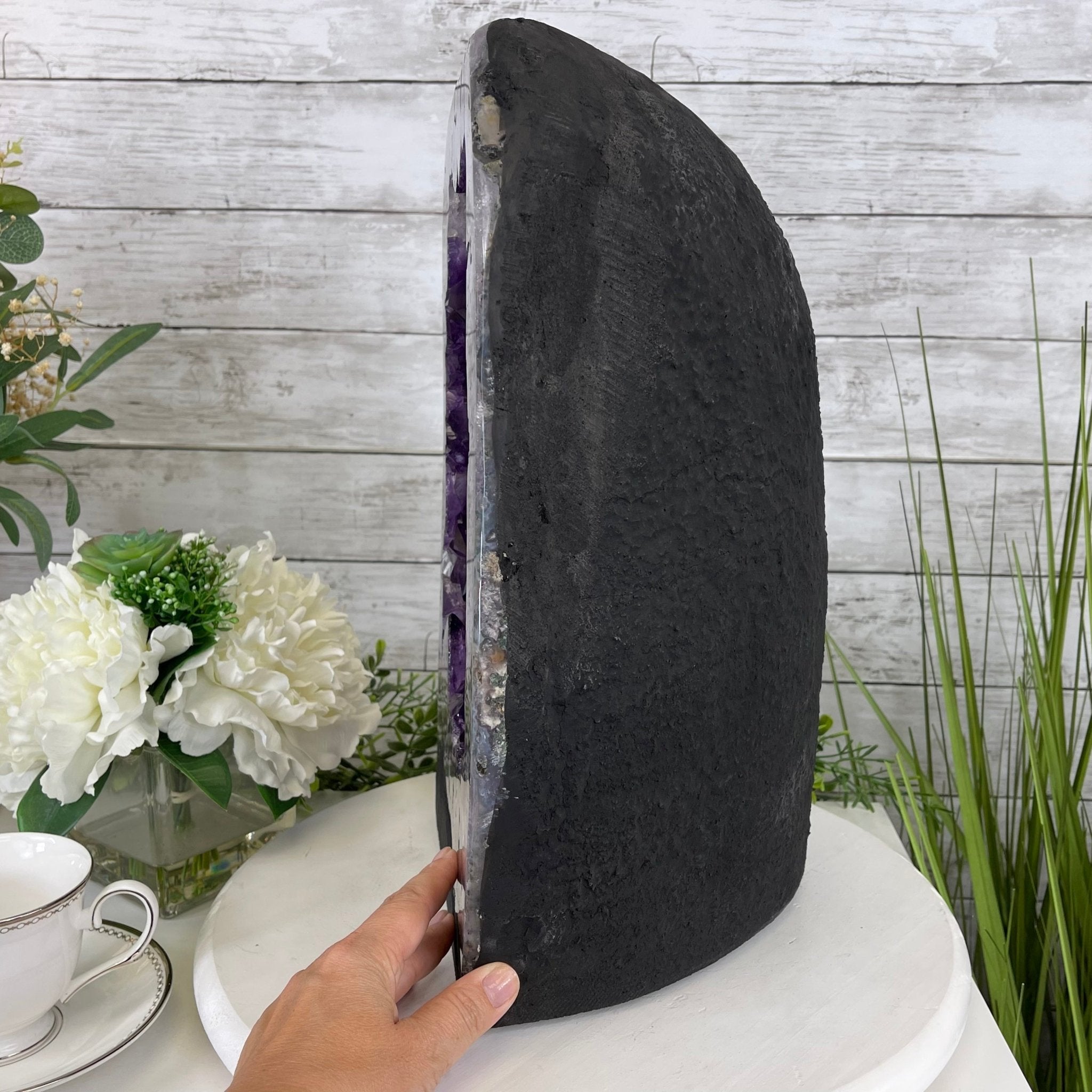 Extra Plus Quality Brazilian Amethyst Cathedral, 53.3 lbs & 16” tall #5601-1165 by Brazil Gems - Brazil GemsBrazil GemsExtra Plus Quality Brazilian Amethyst Cathedral, 53.3 lbs & 16” tall #5601-1165 by Brazil GemsCathedrals5601-1165