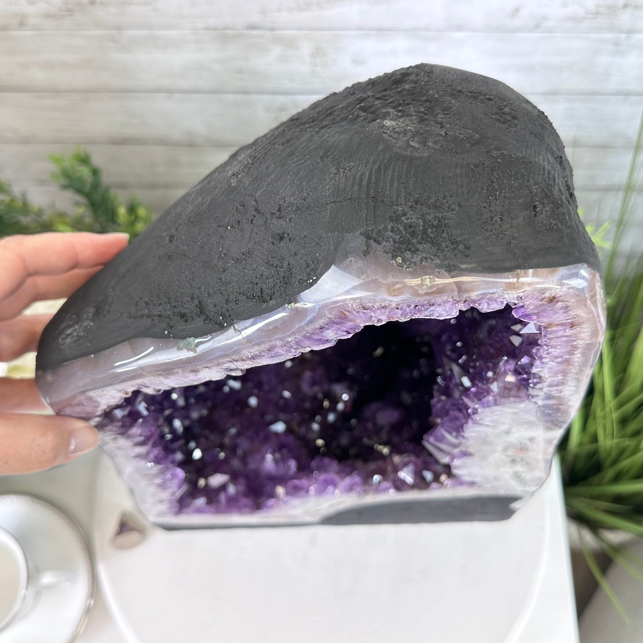 Extra Plus Quality Brazilian Amethyst Cathedral, 53.3 lbs & 17.5" Tall, Model #5601-0990 by Brazil Gems - Brazil GemsBrazil GemsExtra Plus Quality Brazilian Amethyst Cathedral, 53.3 lbs & 17.5" Tall, Model #5601-0990 by Brazil GemsCathedrals5601-0990